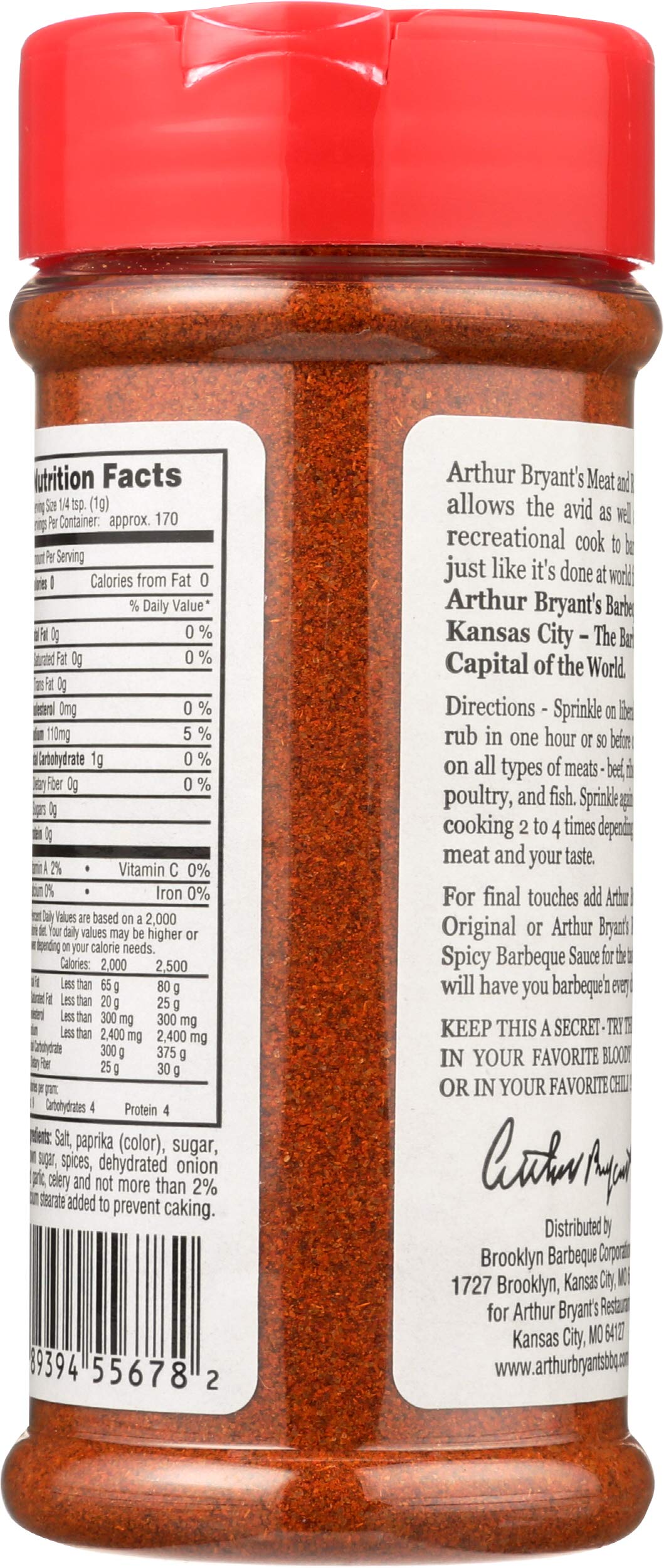 Arthur Bryant's BBQ Grill Fleisch und Rib Rub 170 ml (3 Stück)