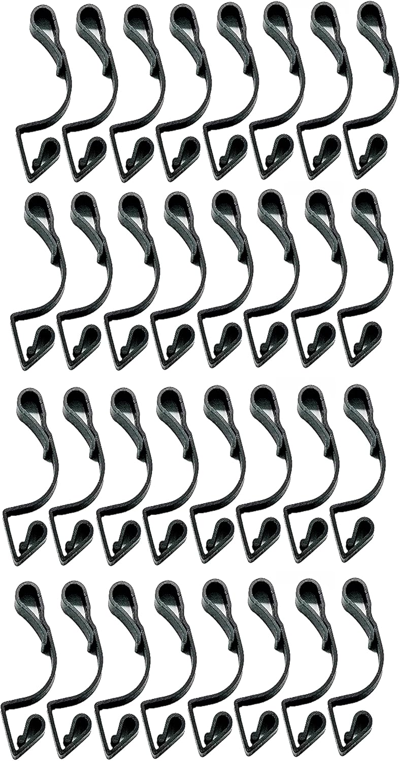 Simply Products 32 Giant Christmas Gutter Hooks Weatherproof Plastic