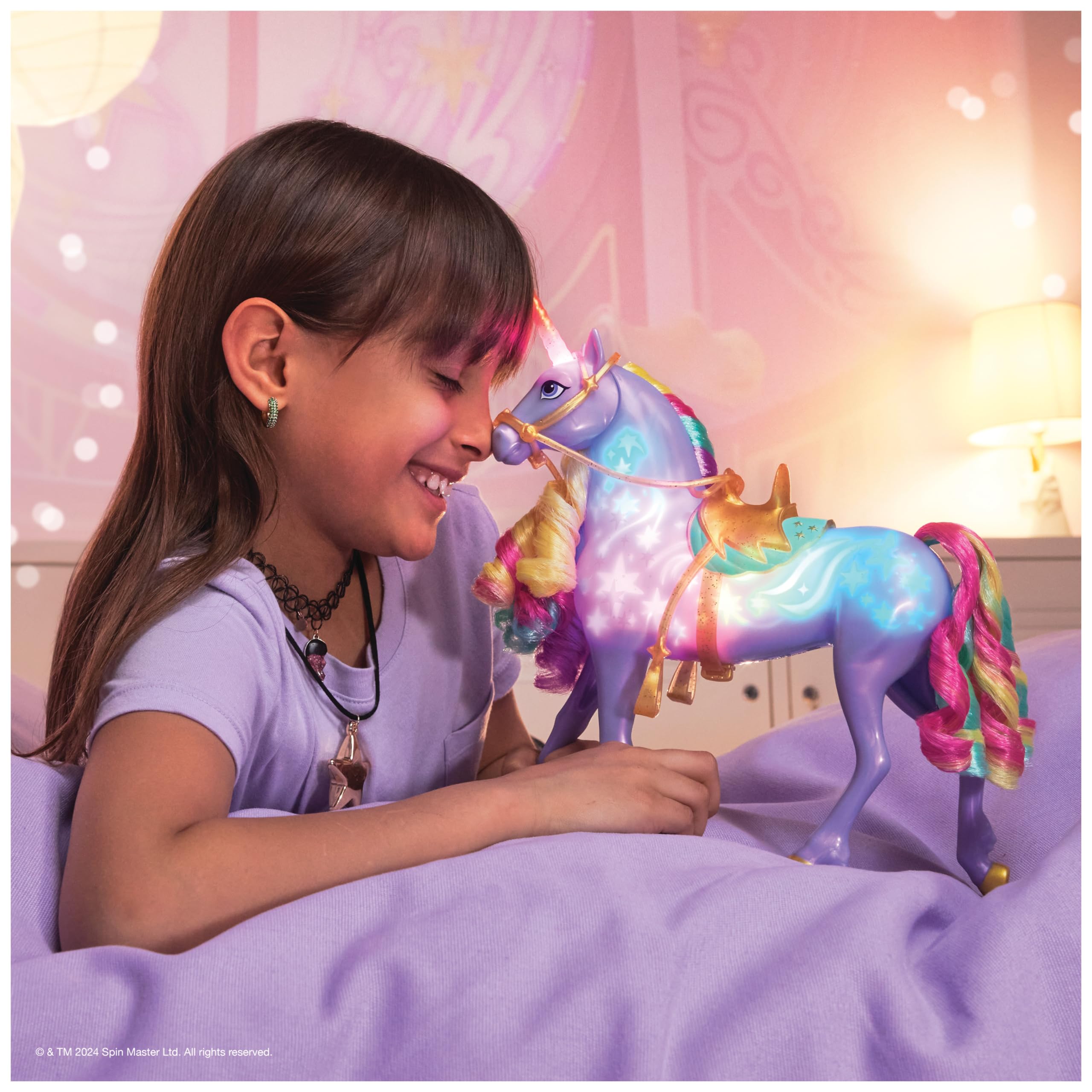 Unicorn Academy - The School of Unicorns - Wildstar Function Unicorn 28 Cm - Interaktywny jednorożec Dźwięki, piosenki i światła - Zabawki inspirowane Unicorns School Series - Zabawka dla dzieci od 4