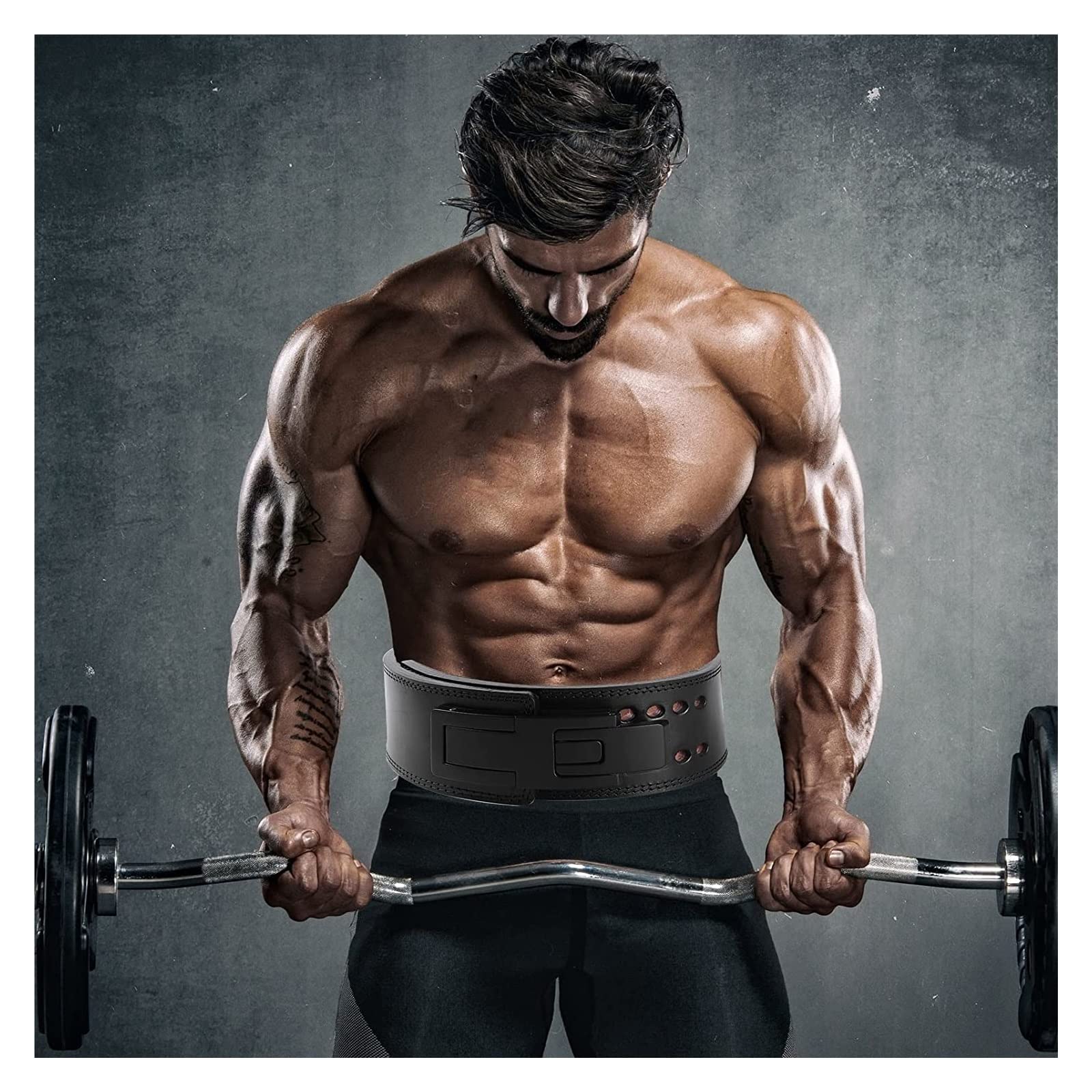 Gürtel für Gewichtheber 13 mm Lederhebel-Gewichthebergürtel, perfekt für Kniebeugen, Gewichte, für Männer und Frauen, Fitnesszubehör, Powerlifting-Gürtel, Kreuzheben, Bodybuilding