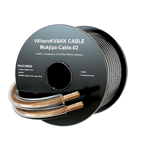 Miniatura 9 de Mukjipa-Cable-02 5N OFC (99.999% de cable de cobre libre de oxígeno) Cable de altavoz de audio de alta fidelidad 2 conductores, 10 AWG, 12 AWG, 14