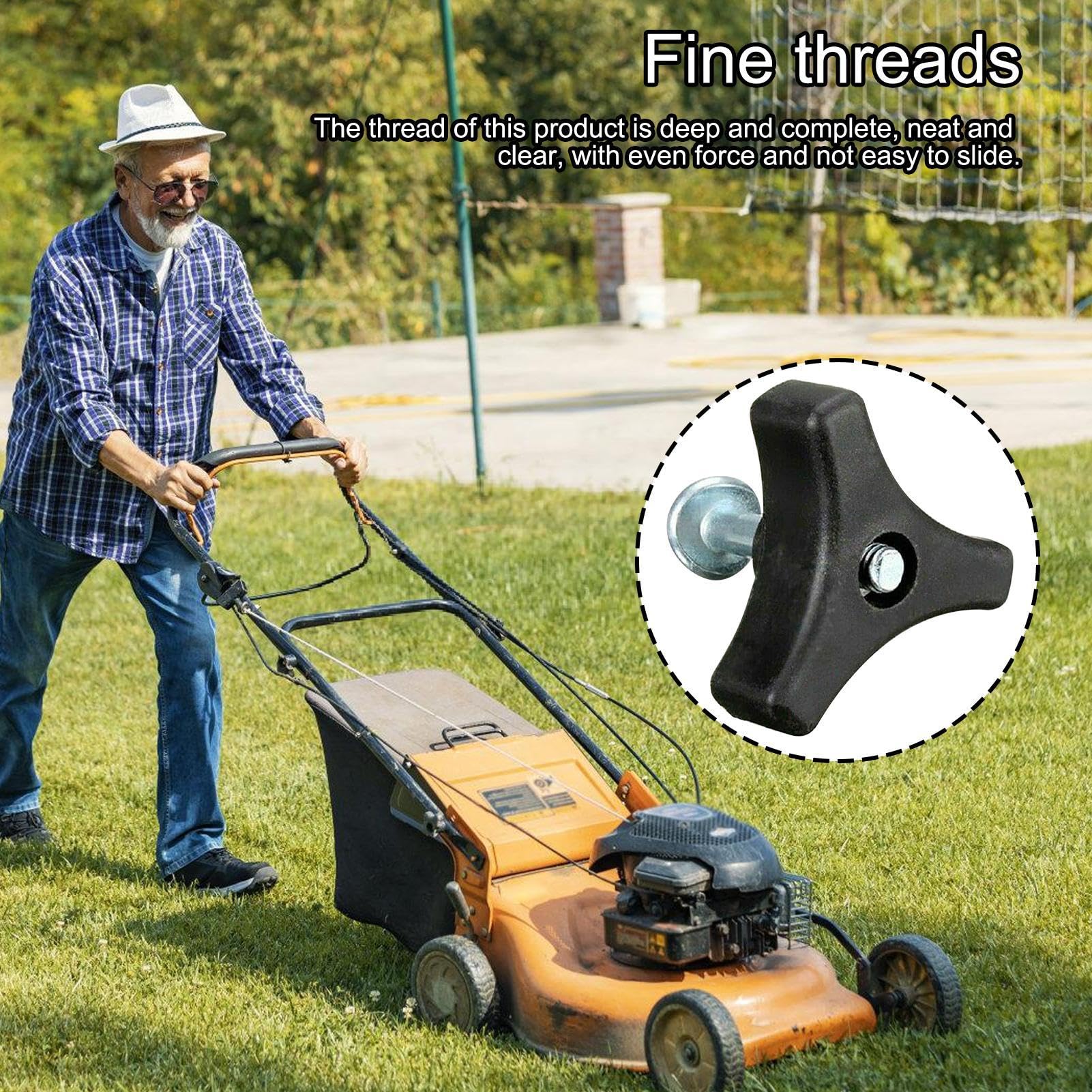 Kit Bulloni Per Tosaerba - 2 Pezzi Con Manopola, Dadi E Viti Di Ricambio - Foto 9