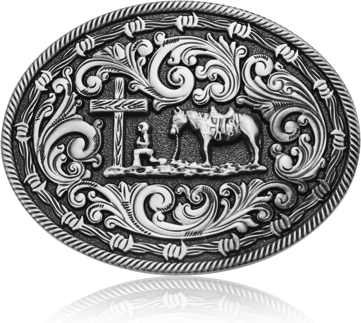 Western Cowboy Belt Buckle for Men Women, Praying Jamaica Ubuy