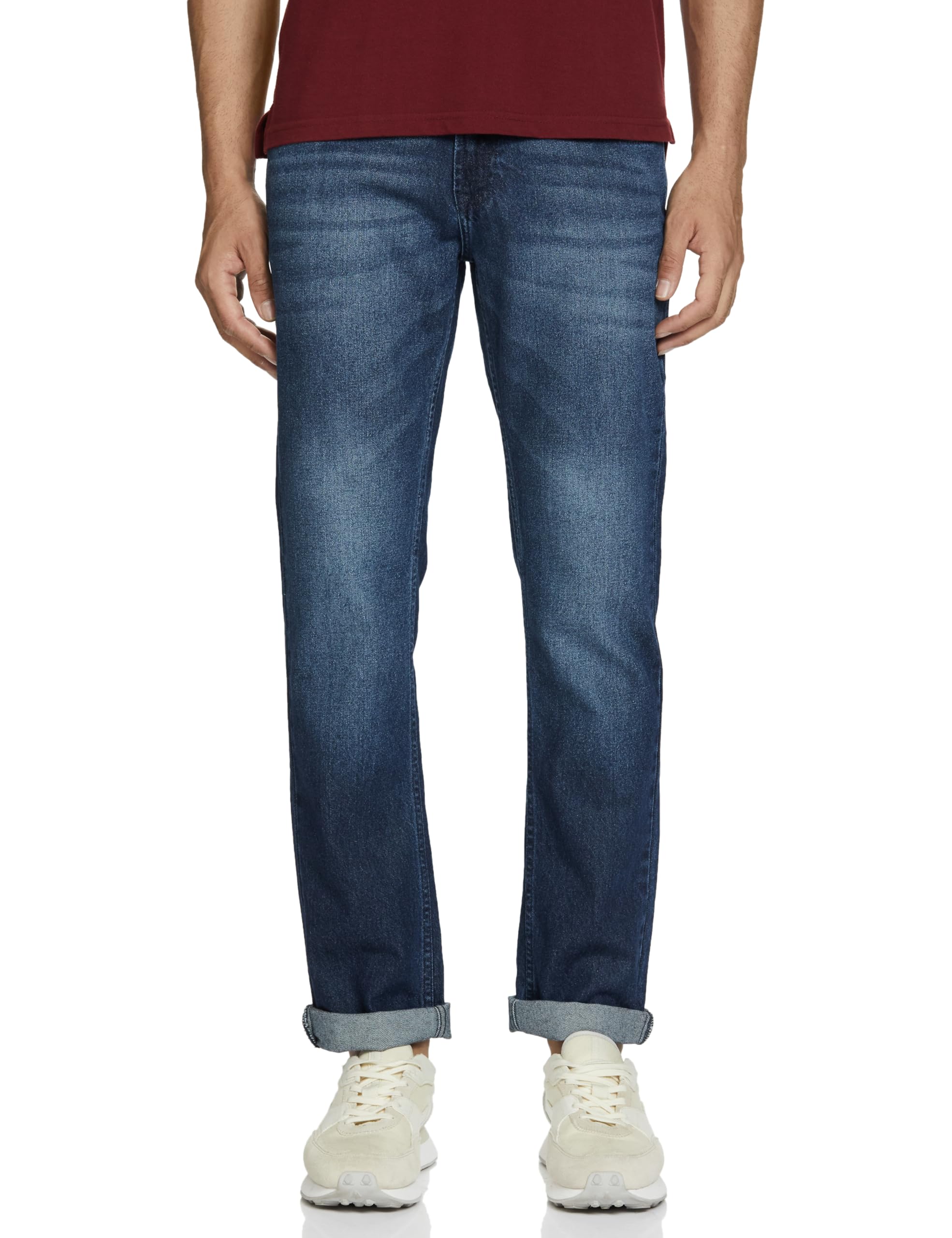 spykar Men Blue Comfort Fit Mid-Rise Casual Jeans-picture-19