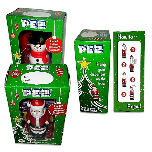 Miniatura 3 de Caja de regalo de adorno de Pez de Papá Noel y muñeco de nieve, paquete de 2 unidades, dispensador de dulces de Pez de Navidad, dispensadores de Pez