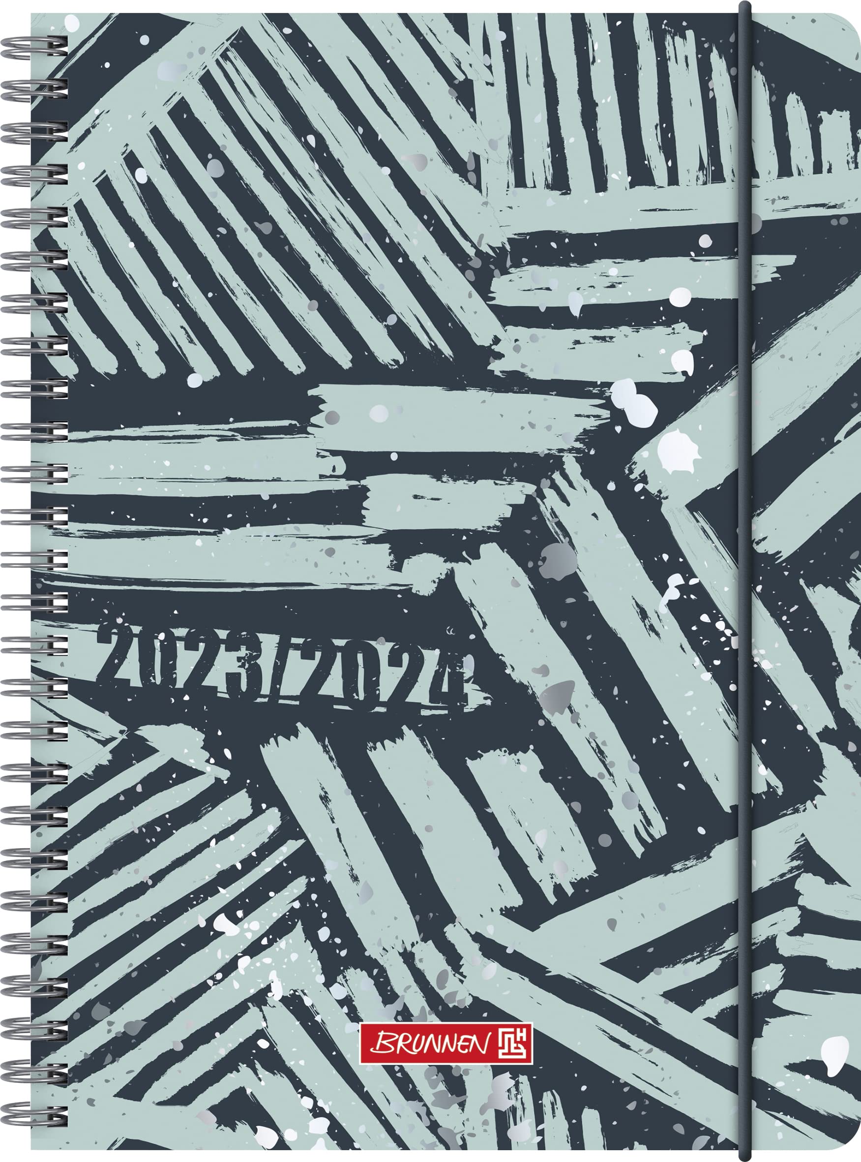 BRUNNEN Razzle Dazzle 2023/2024 Academic Diary 2 Pages = 1 Week A5 Black/Blue
