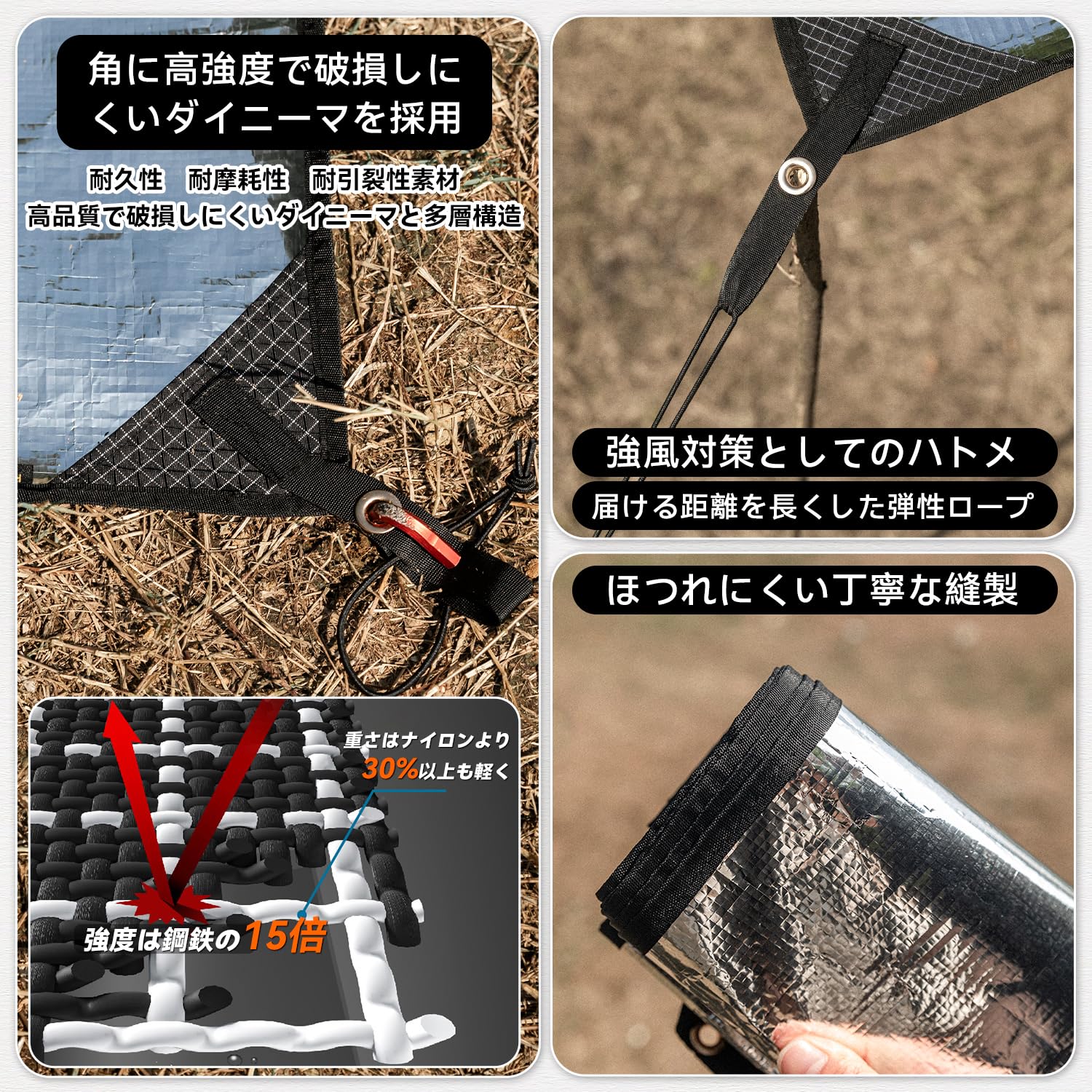 値下げしました。アルミ保温シート　アイデイア次第で便利に使用できます。 Amazon.co.jp: アルミシート 防水シート 銀マット 保温シート 断熱