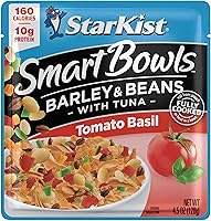 Vista 3 de Starkist Smart Bowls, Tomate Albahaca Cebada y Frijoles Atún, 4.5 oz (Paquete de 3)