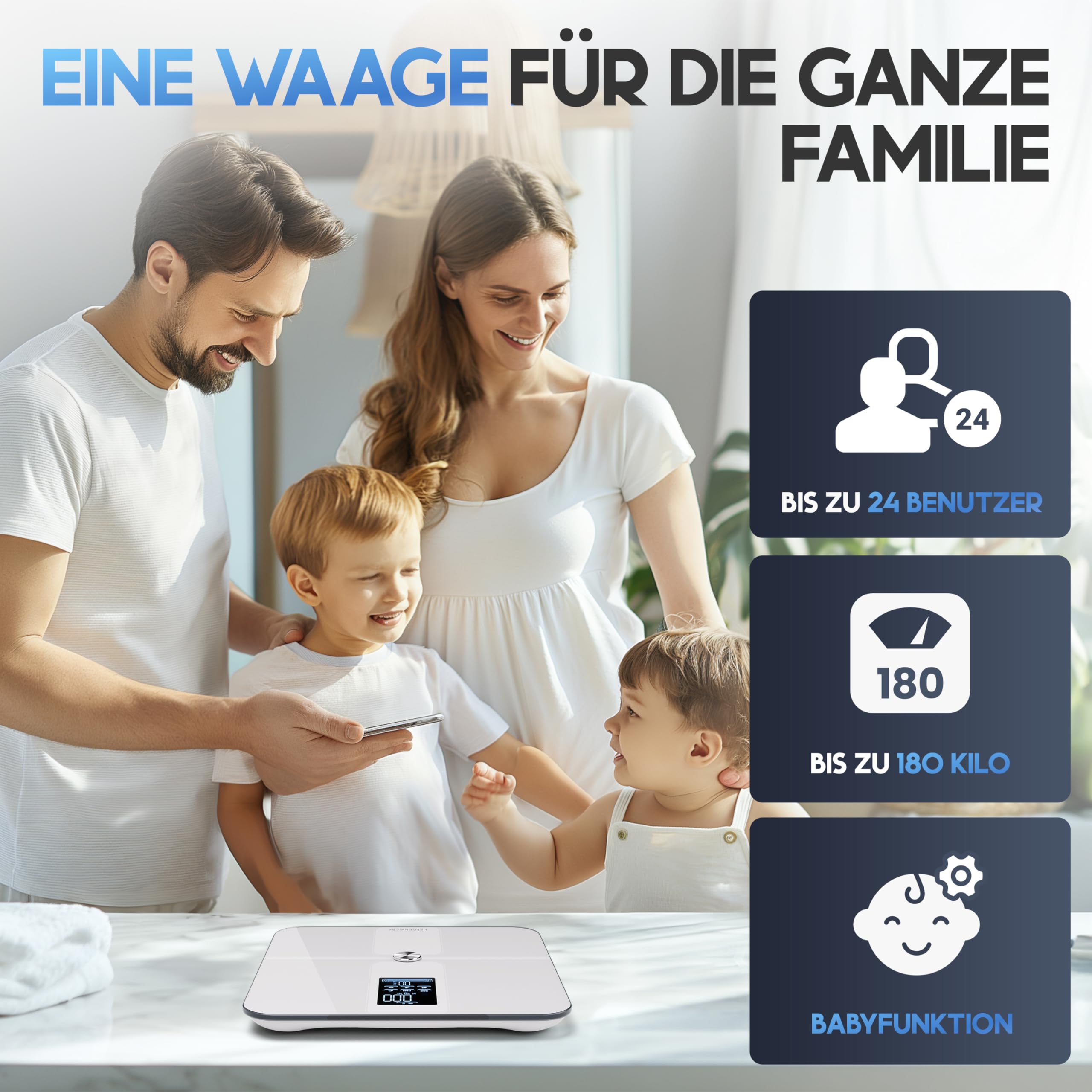 HELDENWERK Báscula de baño para personas con aplicación, 180 kg/400 libras, báscula digital con Bluetooth, para análisis de grasa corporal, IMC, masa muscular, proteína, BMR