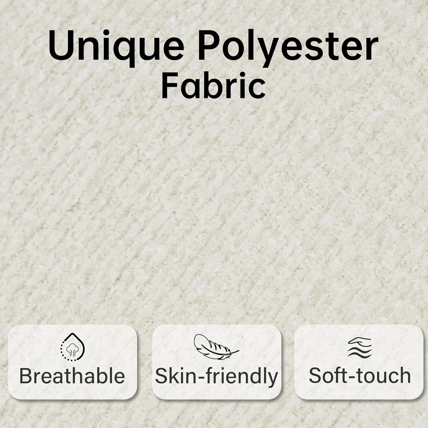 VKNOW Accent Chair Living Room Chair, Modern Upholstered Arm Chair with Solid Wood Legs, Comfy Barrel Accent Chair for Living Room, Bedroom, Cream