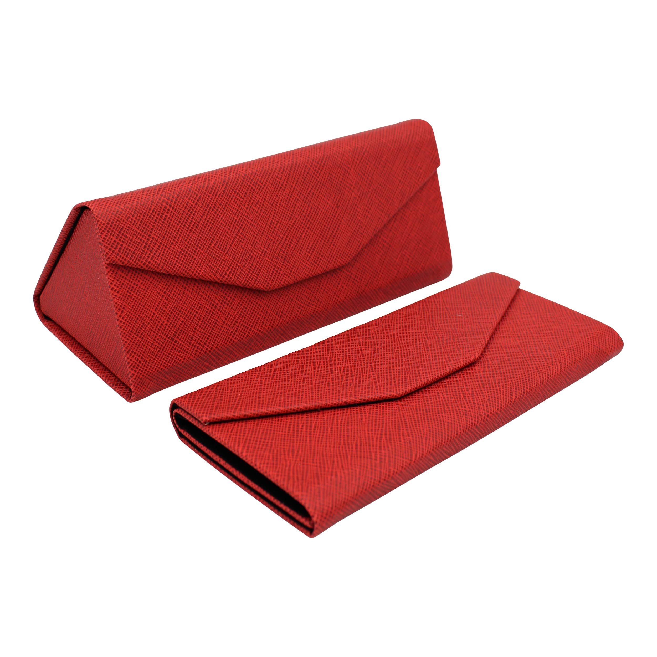 Real Sic Glasses Case for Men and Women - Magnetic Folding Hard Shell Sunglass Holder - Inspired by Solid Color