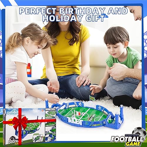 Miniatura 7 de 3 otters Juego de fútbol de mesa, mini tablero de fútbol para futbolín, pinball, niños y adultos, sala de juegos interactiva, noche familiar
