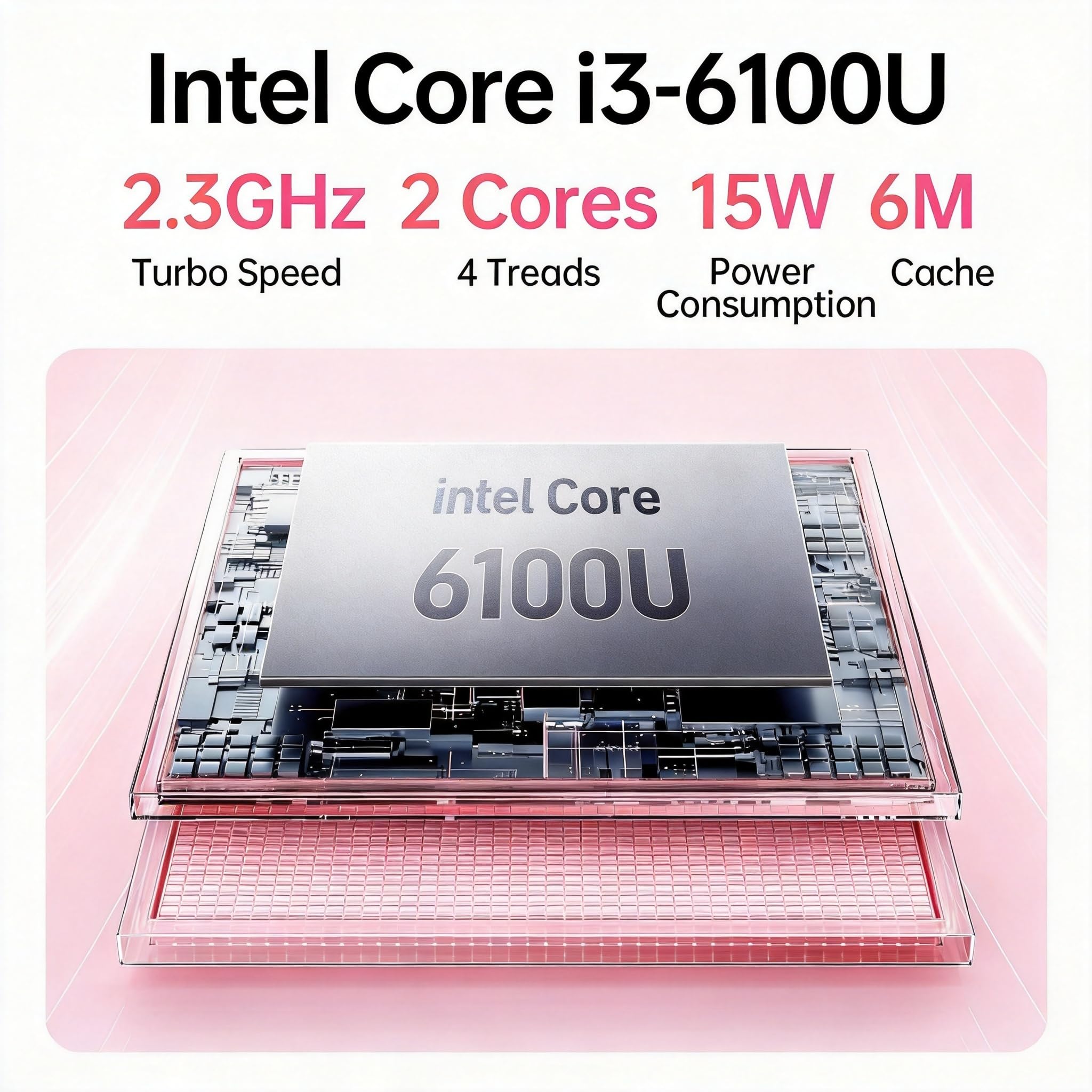 Amazon.com: 2026 New 15.6'' Laptop, Intel Core i3-6100U (3.4GHz