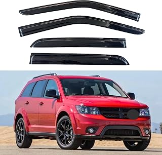 KPY Rain Guards for 2009-2020 Dodge Journey - Out-Channel Window Visors Vent Deflectors 4PC, Precise Fit Deflectors