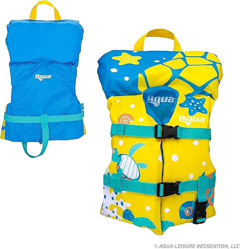 Miniatura 5 de Oceans7 - Chaleco salvavidas infantil aprobado por la Guardia Costera de EE. UU., 8-30 libras, dispositivo de flotación personal tipo II, pecho de