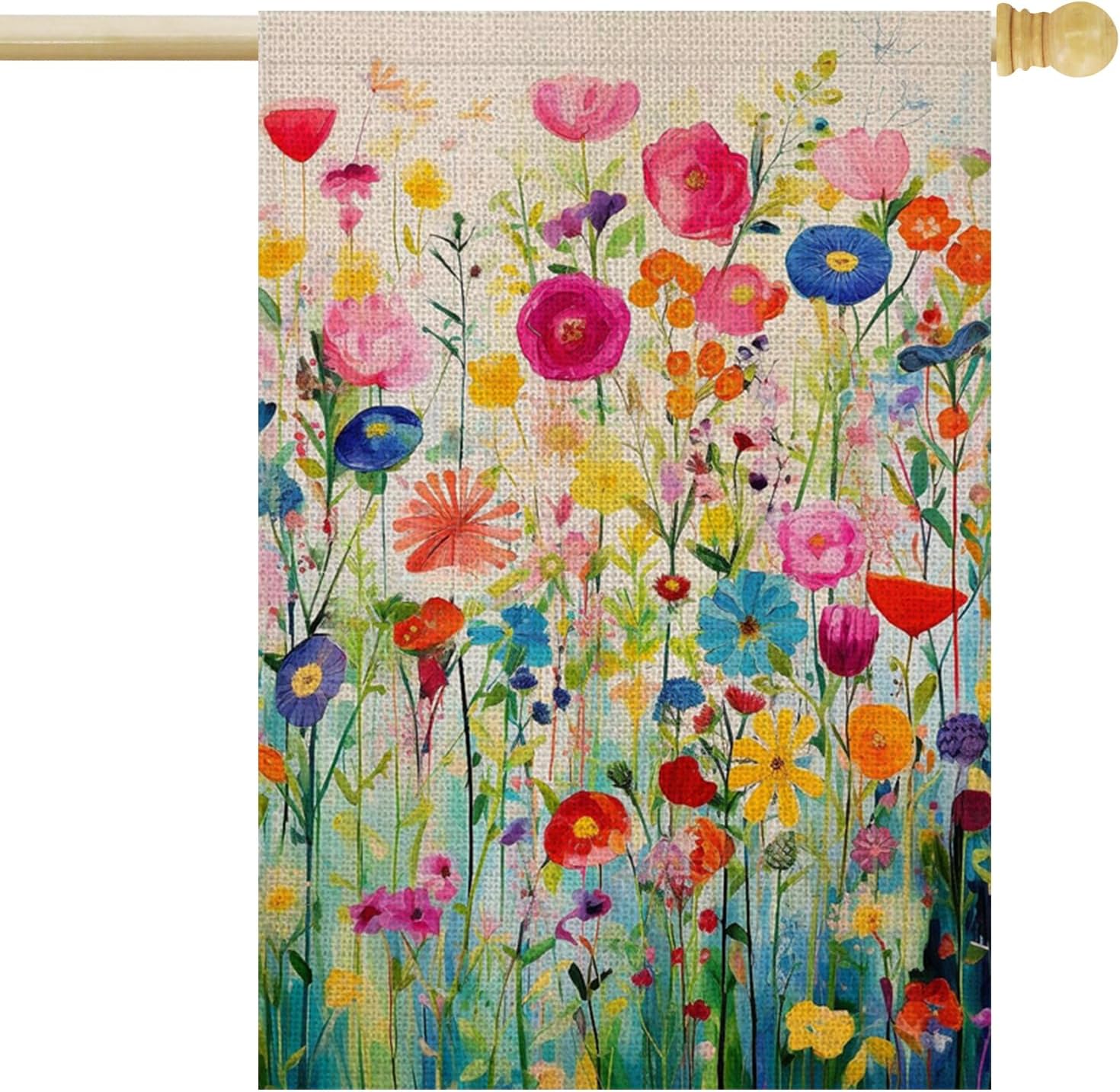 Bandera de Jardín Primavera 28x40 Pulgadas Doble Cara