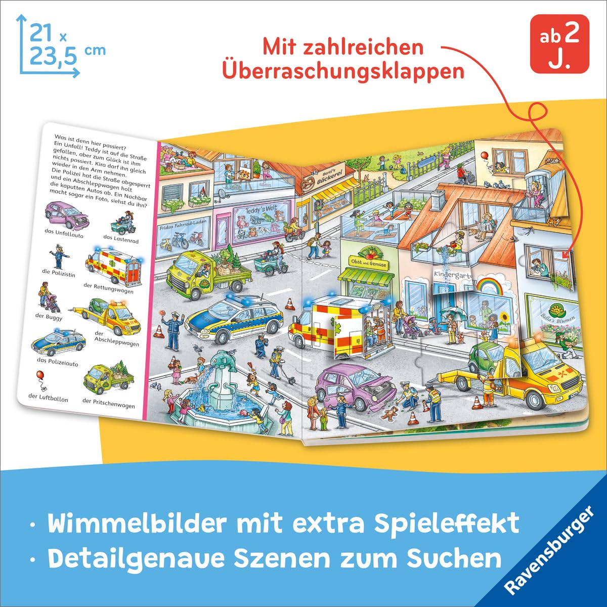 Mein Sachen suchen Wimmelbuch: Fahrzeuge im Einsatz