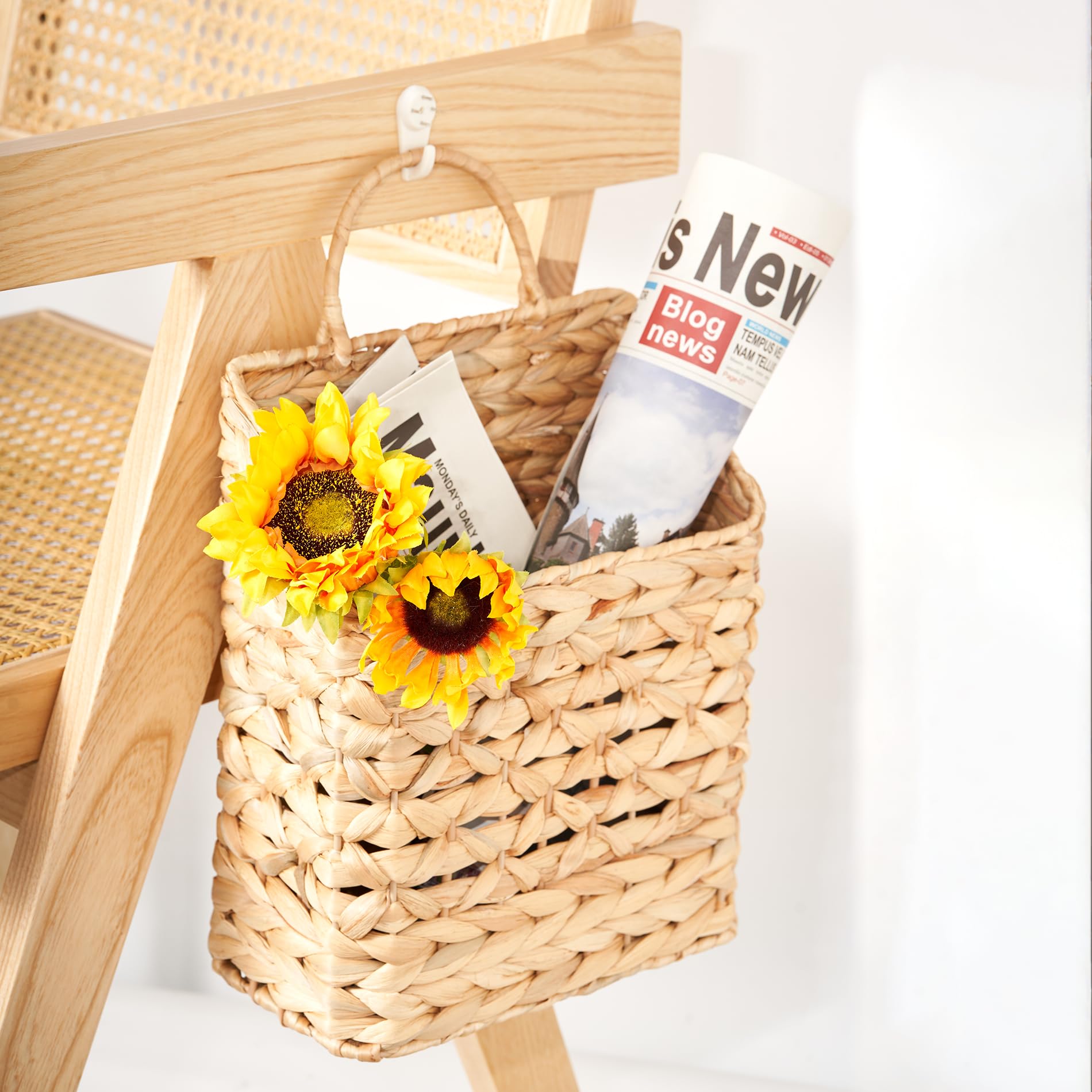 Amazon.com: Hanging Basket Wall Planter - Water Hyacinth Woven