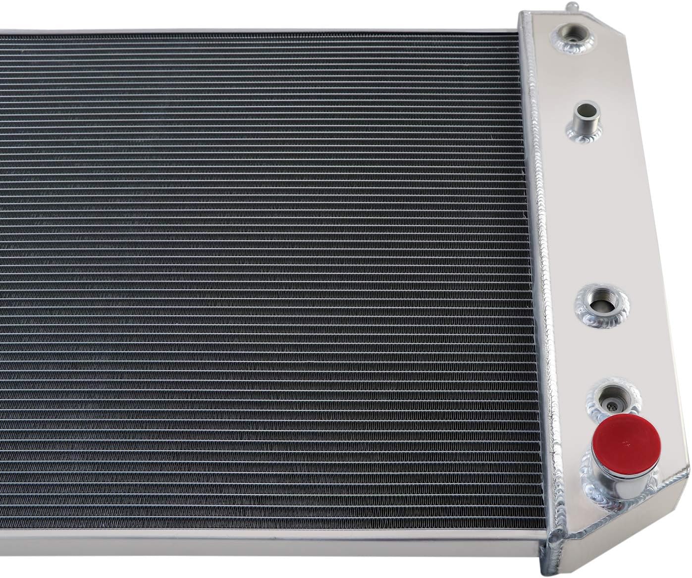 Chevy Kodiak Radiator, GMC Topkick Radiator, Aluminum Radiator for 1991-2002 Chevy GMC C60 C6500 C70 C7500 C6000 C7000 Truck, 4 Row Cores