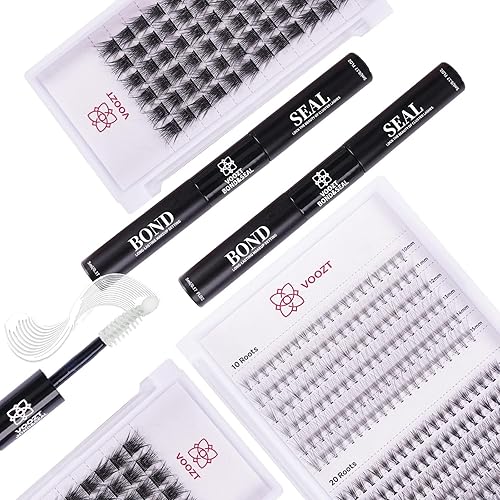 Miniatura 7 de 120 pestañas onduladas en racimo D, pestañas individuales reutilizables de 0.315-0.630 in, para colocar en casa (VZ01-120PCS-mix8-0.630 in)