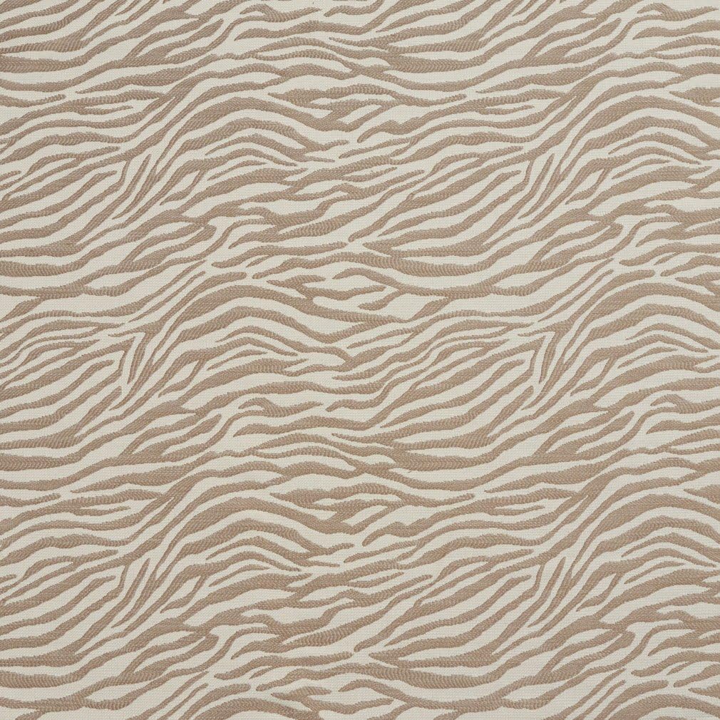 Taupe Zebra Woven Textured Upholstery Fabric by The Yard - SKU: Fairfield Taupe