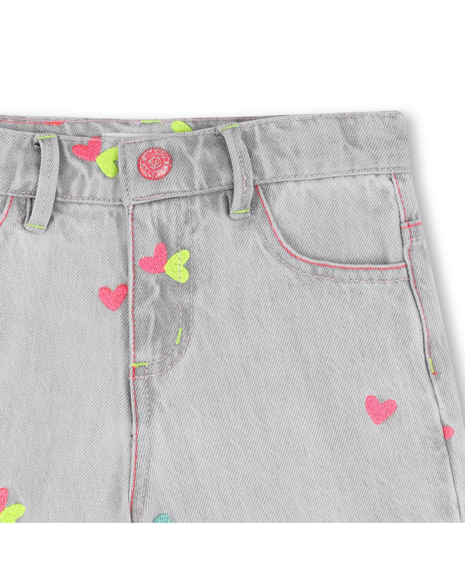 Billieblush Pantaloncini Denim Bambina, Grigio, 3 Anni