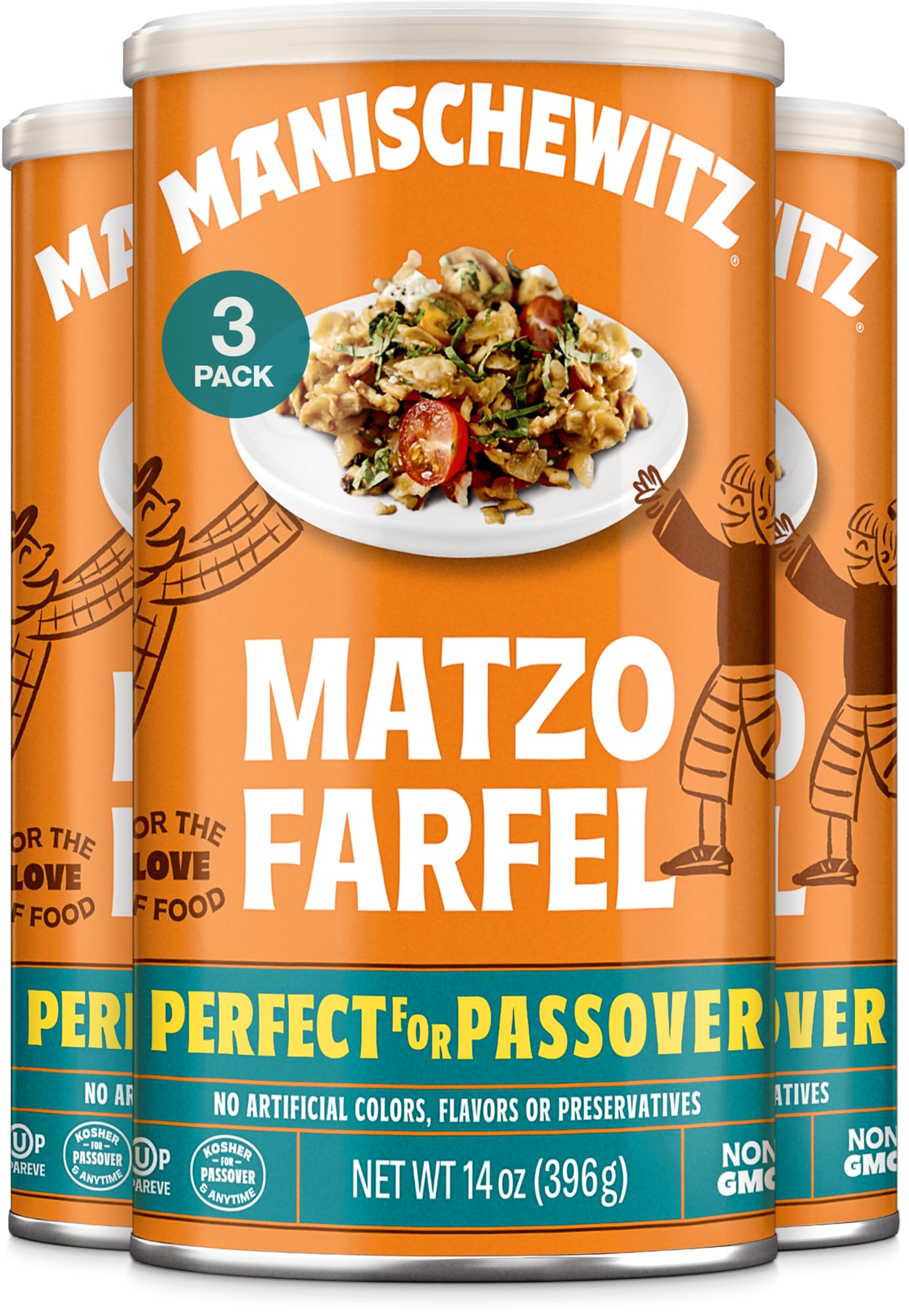 Amazon.com: Manischewitz Matzo Farfel, 14oz (3 Pack) Resealable