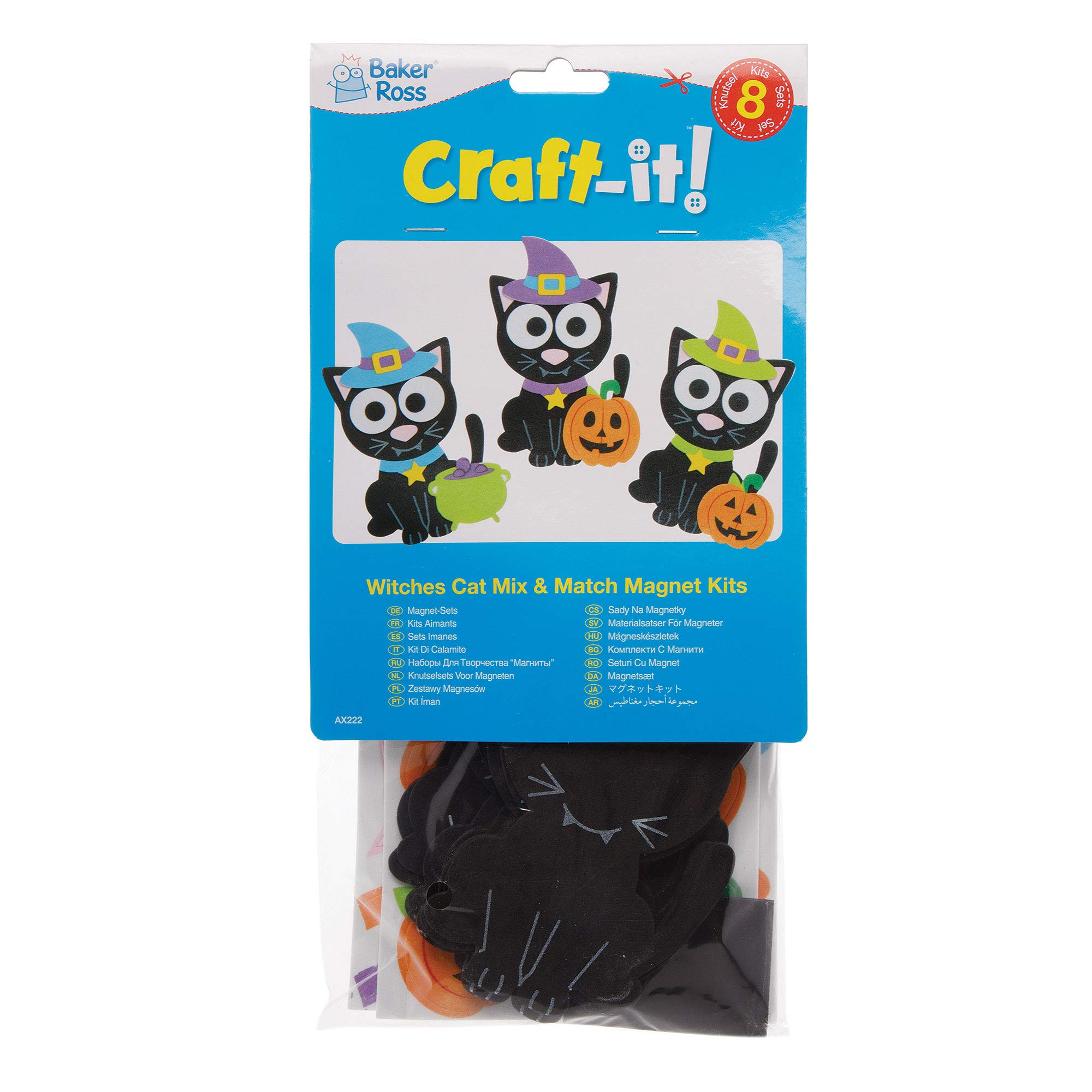 Baker Ross AX203 Kit Lanterne Lucertola Di Halloween - Confezione Da 4, Per Bambini Da Decorare E Mostrare Durante La Stagione Di Dolcetto O Scherzetto
