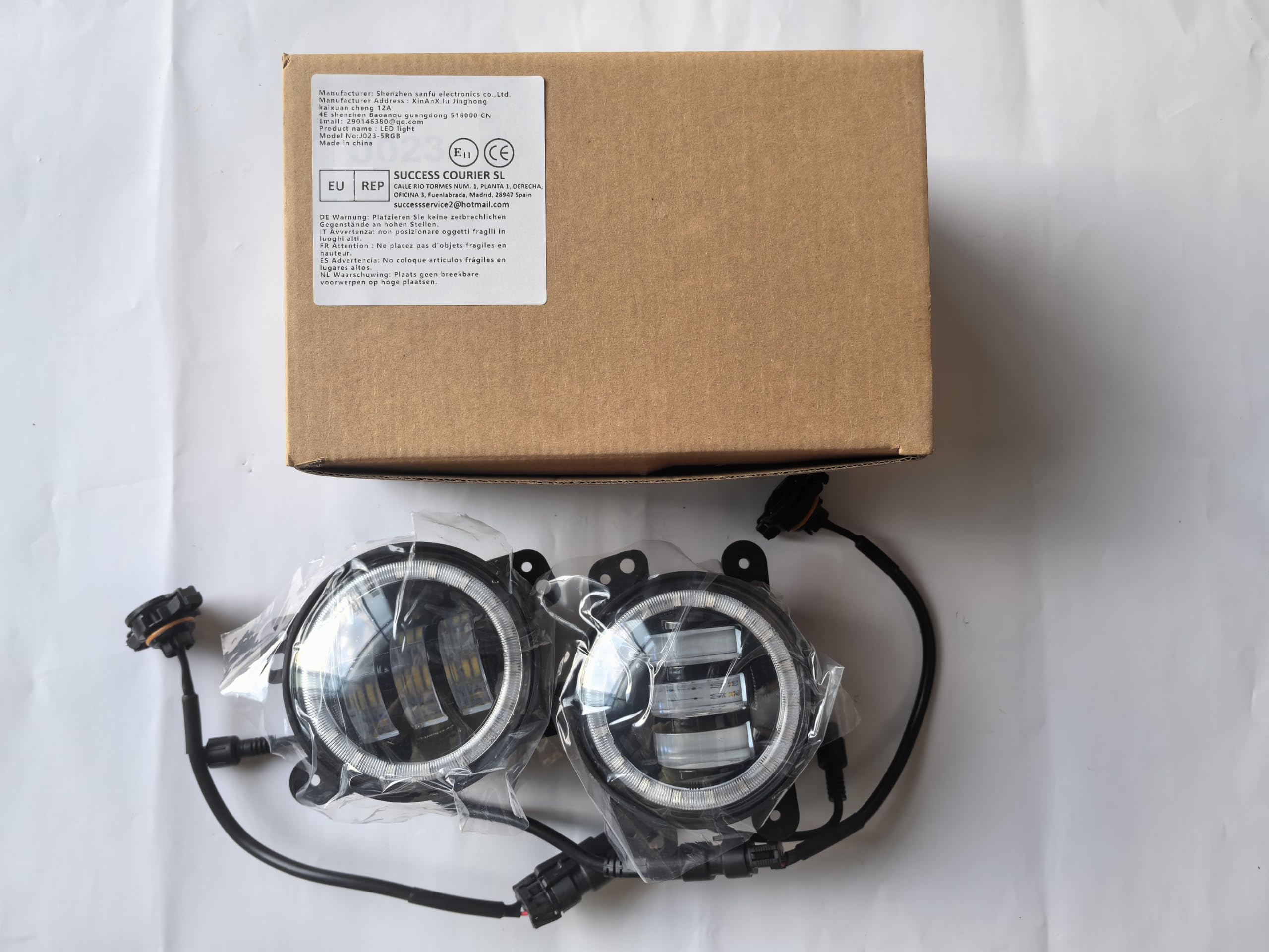 Luces Antiniebla LED Redondas 4 Pulgadas Para Jeep Wrangler JK Y Grand Cherokee - 30W, 2000 Lúmenes, IP67