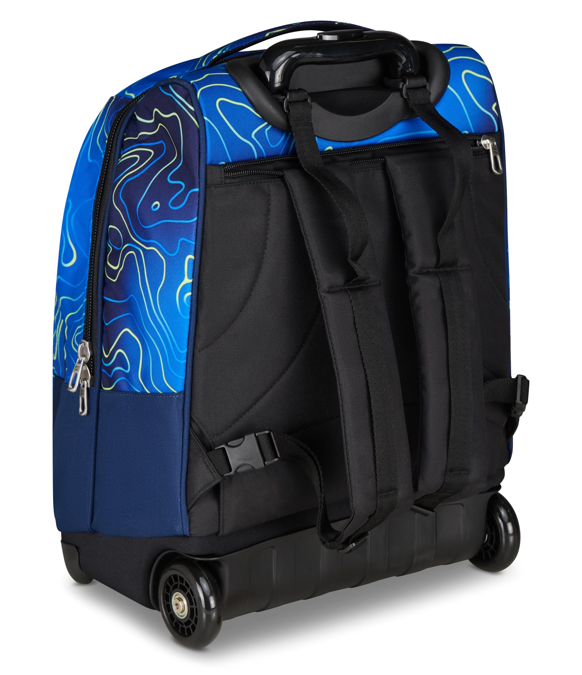 Seven Zaino Trolley, Scuola Elementare, Doppio Uso, Doppio Scomparto, Spallacci a Scomparsa, Bambino, Nuanced Blue, blu/azzurro