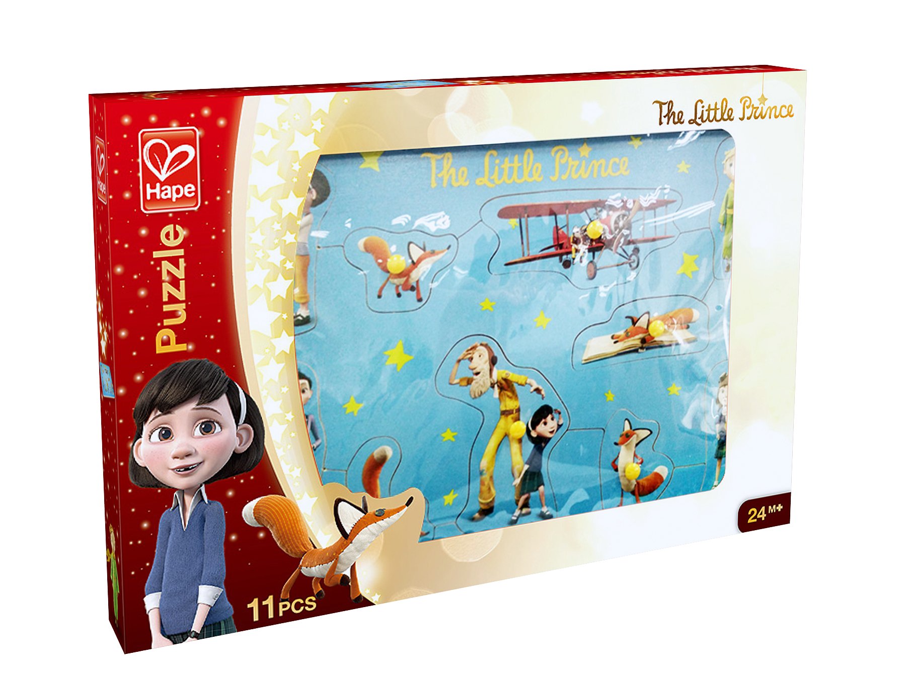 Hape The Little Prince 10Pcs Puzzle , 24M+ - Light Blue