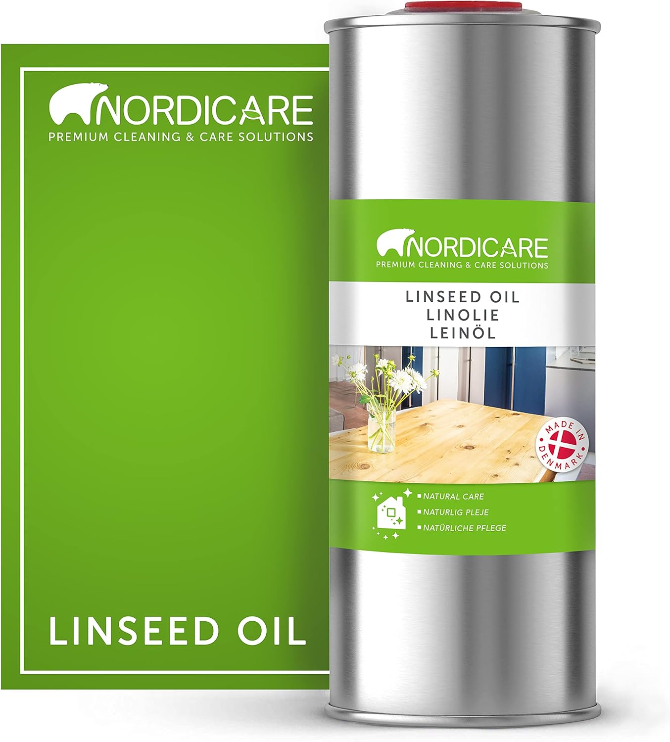 Nordicare Linseed Oil for Wood 100 Pure & Natural Linseed Oil for