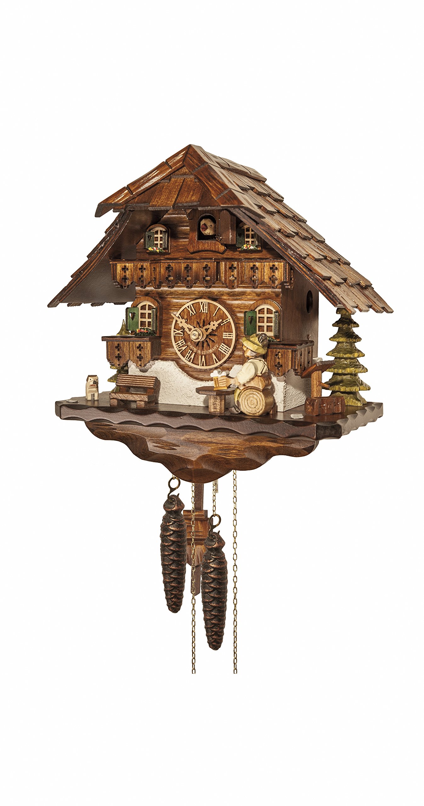 Reloj cucú de la Selva Negra Engstler para decorar salones rústicos