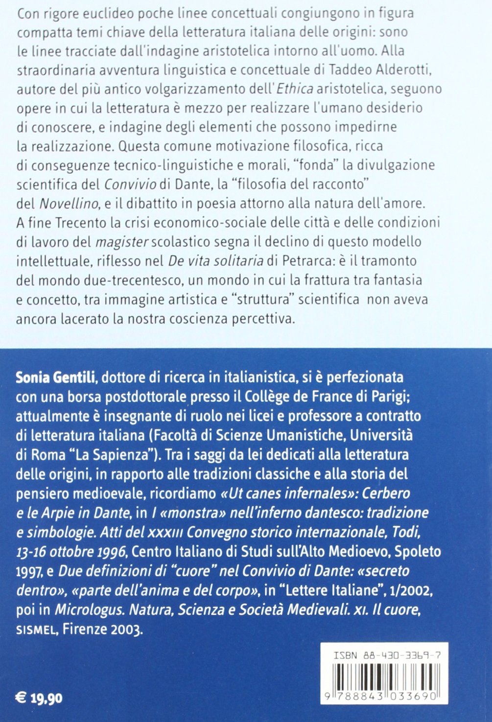 L'uomo aristotelico alle origini della letteratura italiana