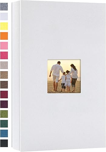 Miniatura 28 de potricher Álbum de fotos de lino de tapa dura de 4 x 6 pulgadas, 600 fotos, gran capacidad para la familia, boda, aniversario, bebé, vacaciones Caqui