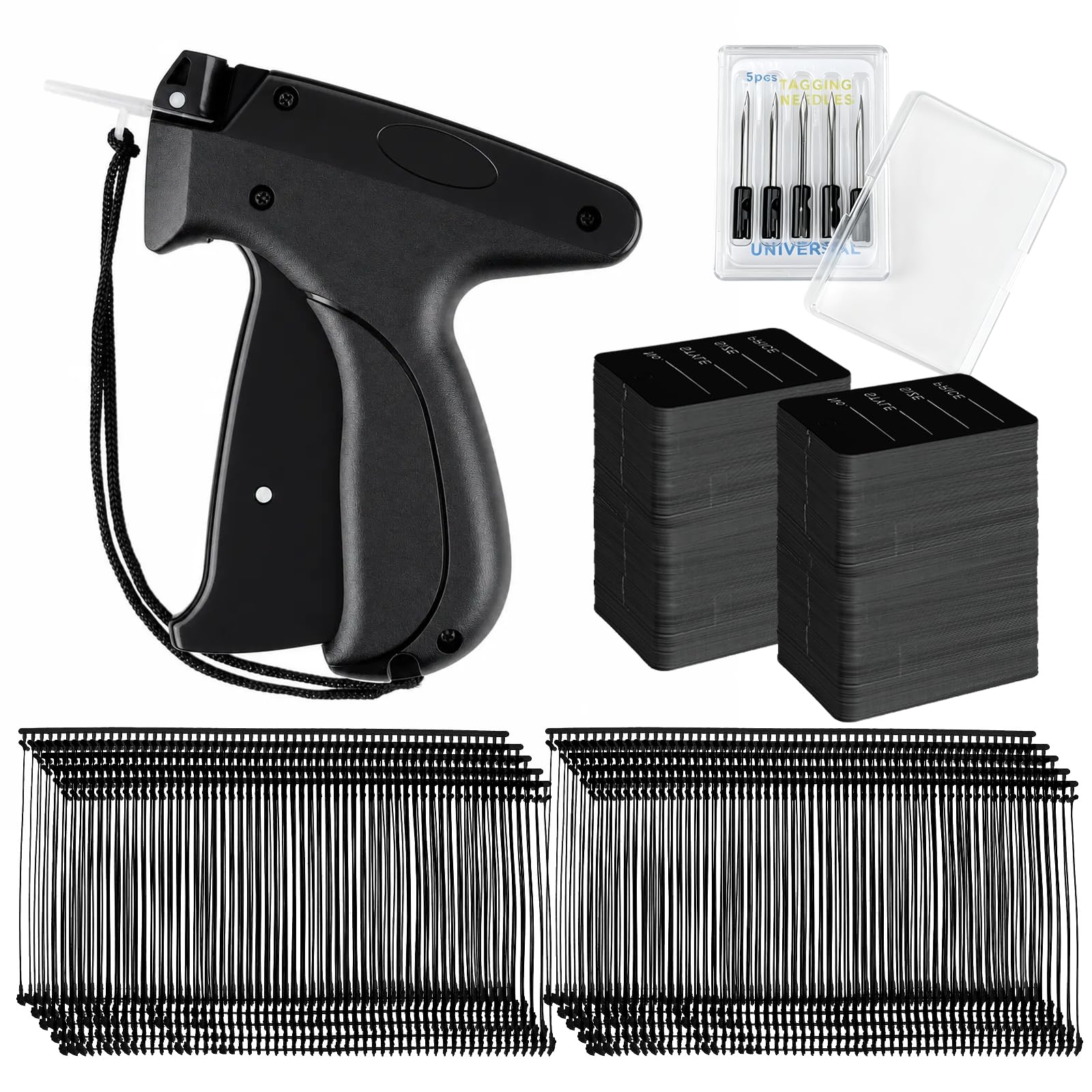 Vmiapxo 5506 Pcs Clothing Tag Machine Kit,Label Applicator Black Price Tags