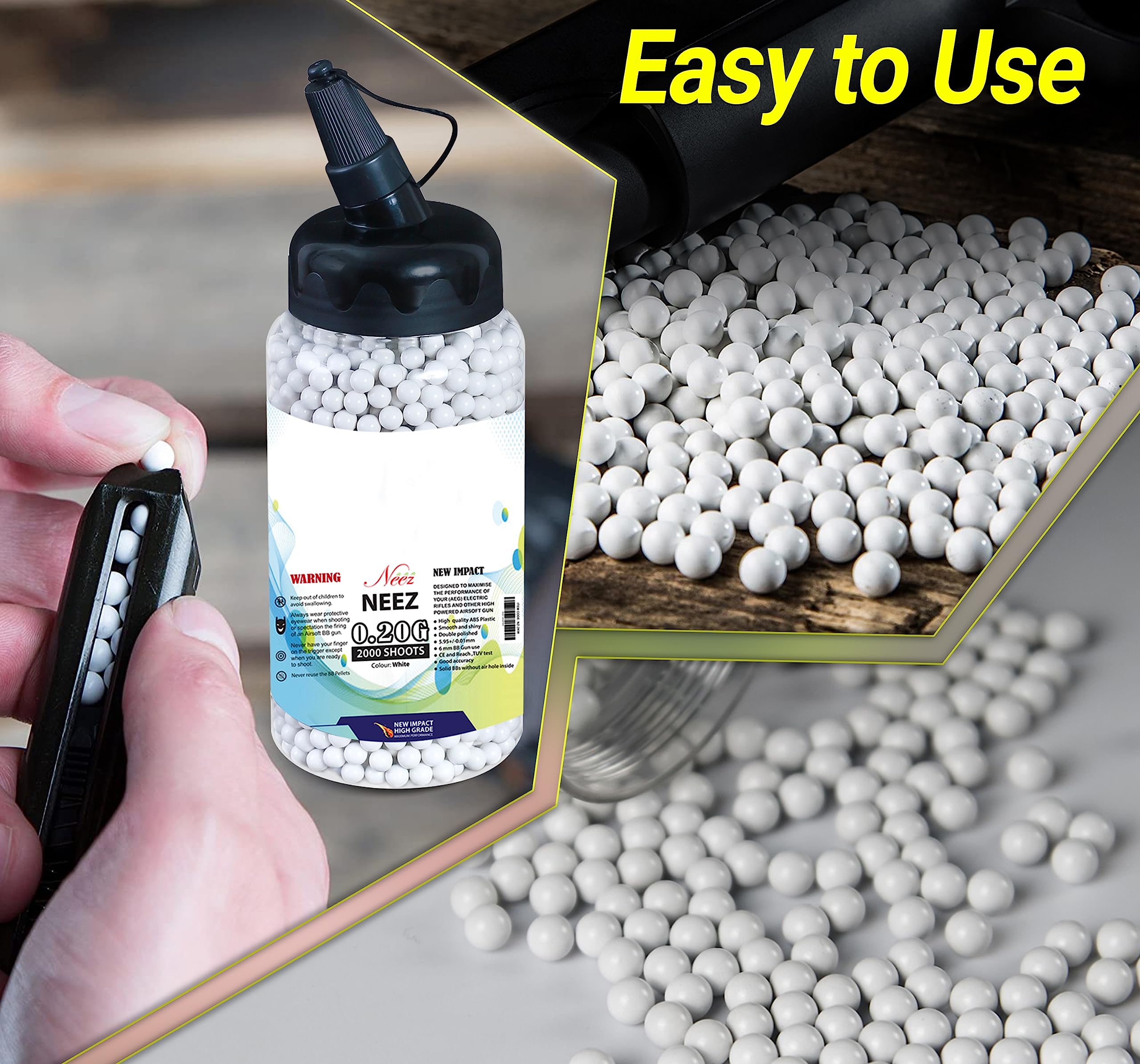 Arme A Bille Neez Bille Airsoft - Softair Haut-Grade Biodegradable
