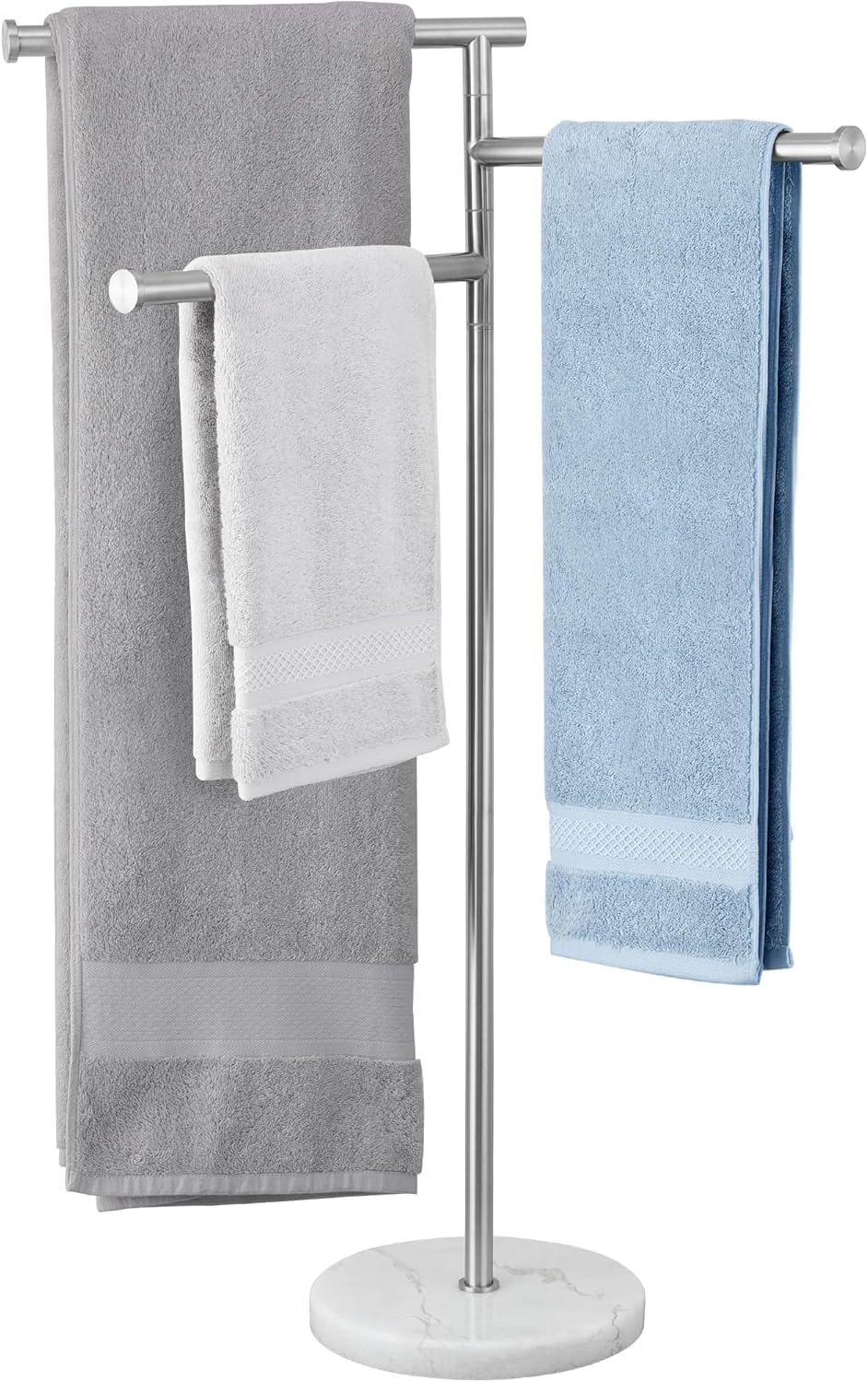 Amazon.com: KES Free Standing Towel Racks for Bathroom with Weighted ...