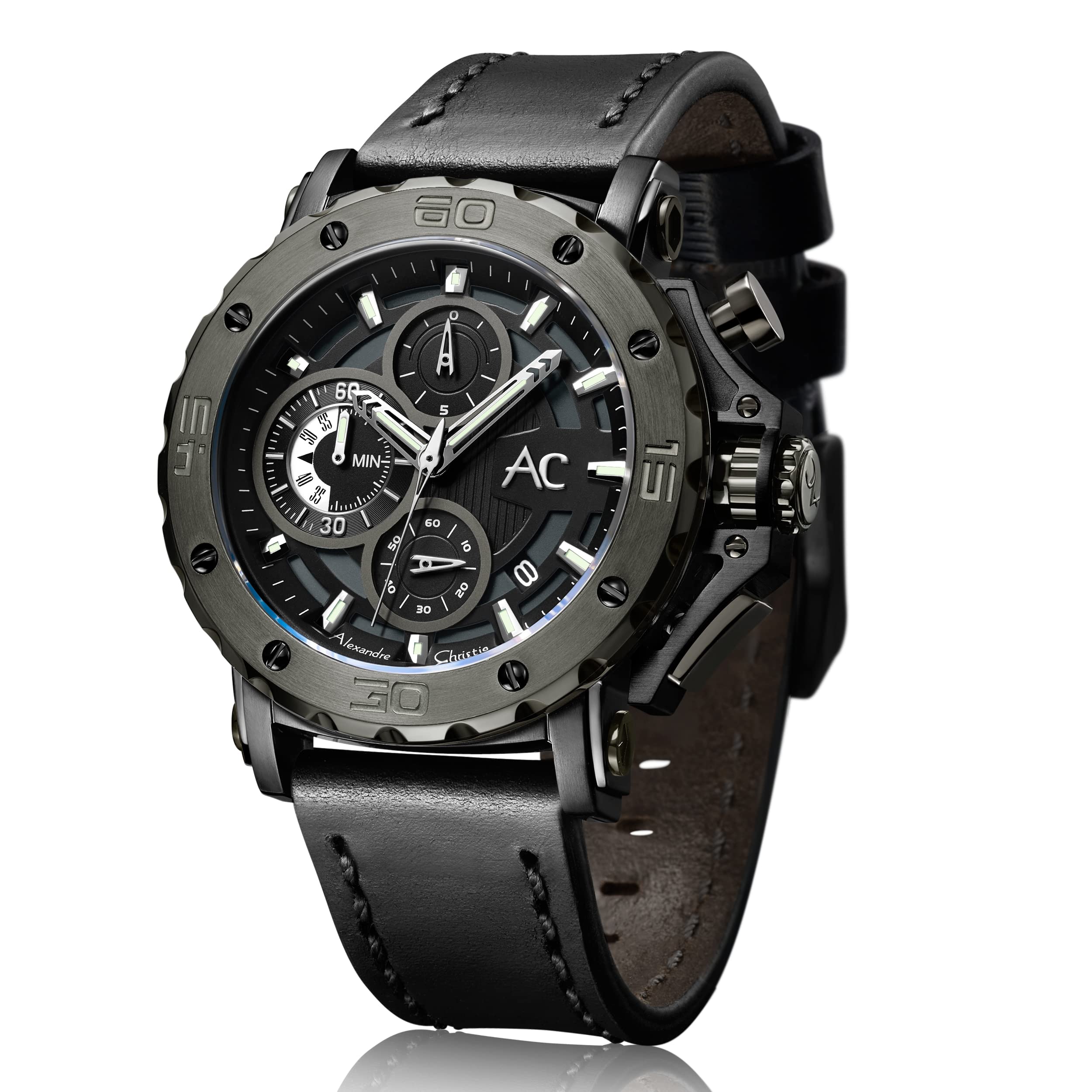 Alexandre Christie AC 9205 MCL Chronograph for Men – Charcoal Black (B0BZPWW6VM) Amazon Price History, Amazon Price Tracker