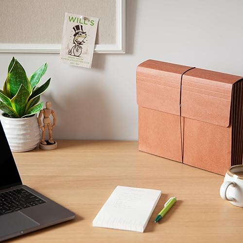 Miniatura 6 de Smead Redrope - Cartera expandible, cierre de solapa y cordón, expansión de 3-12 pulgadas, refuerzo totalmente forrado resistente a desgarros,