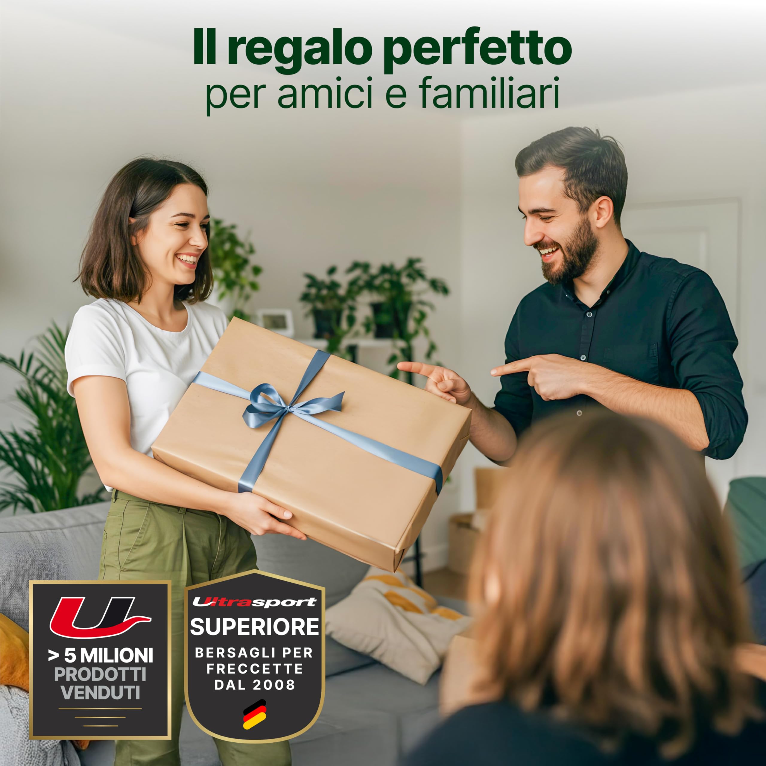 Ultrasport Tavola da Freccette Elettronica, 38 Giochi, 12 Freccette, 100 Punte morbide, LED