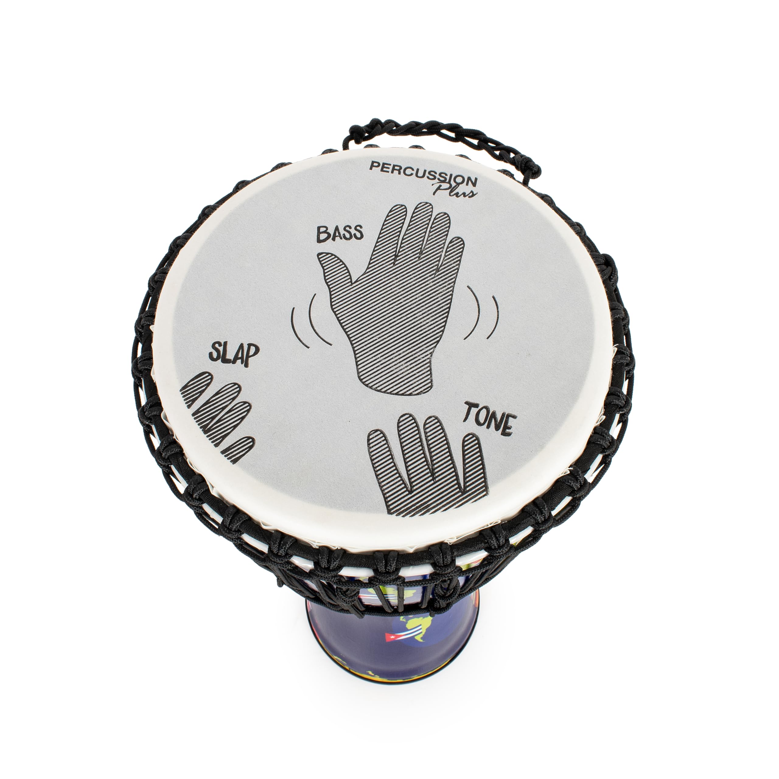 Percussion Plus World Slap Djembe cuerda afinada – 25,4 cm (cabeza)