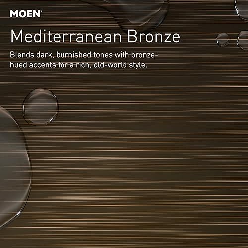 Miniatura 7 de Moen Brecklyn 87557BRB - Grifo de fregadero de cocina con rociador extraíble de bronce mediterráneo con limpiador eléctrico