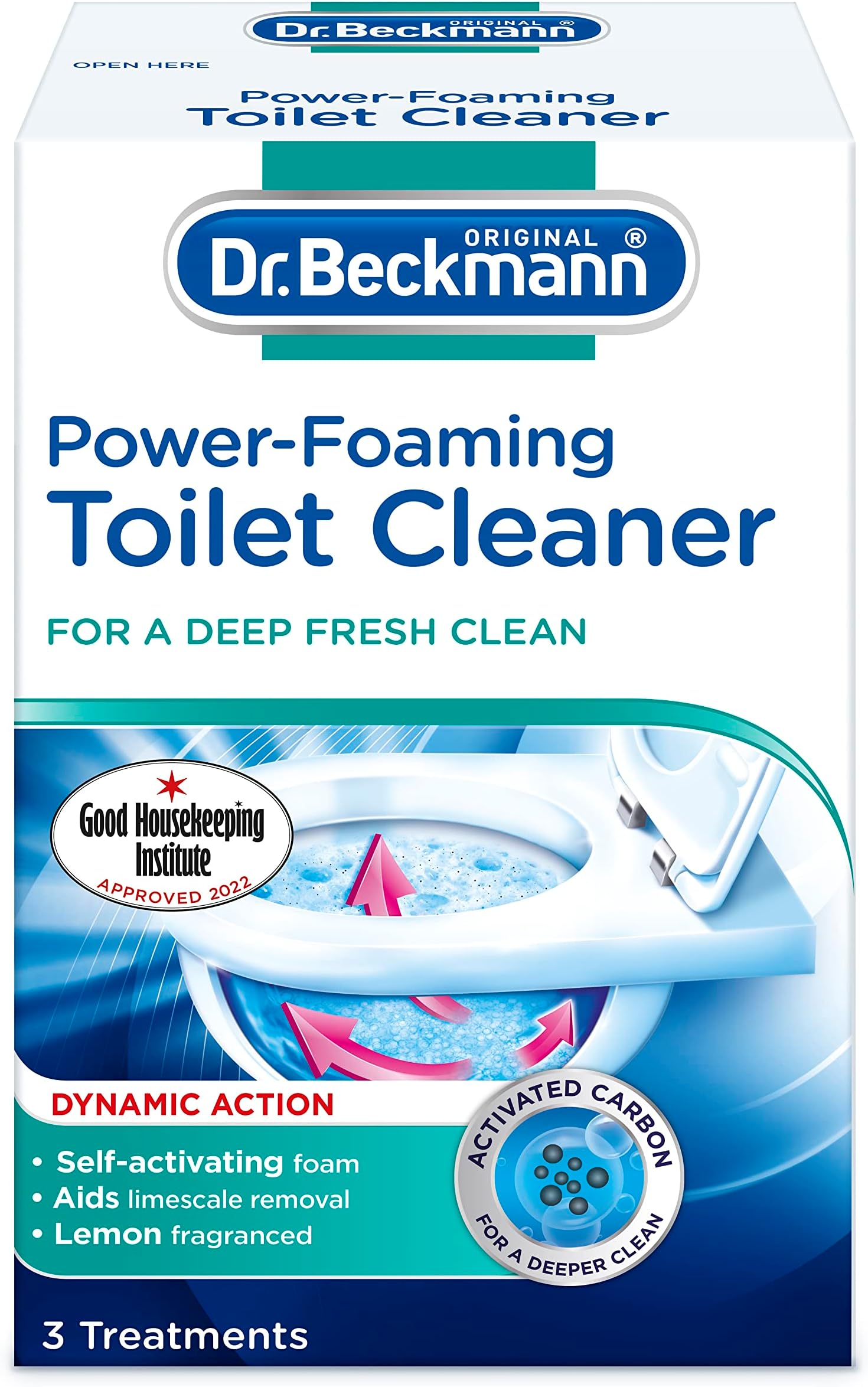 Dr. Beckmann Power-Foaming Toilet Cleaner, 100g, 3 Count (Pack of 1)