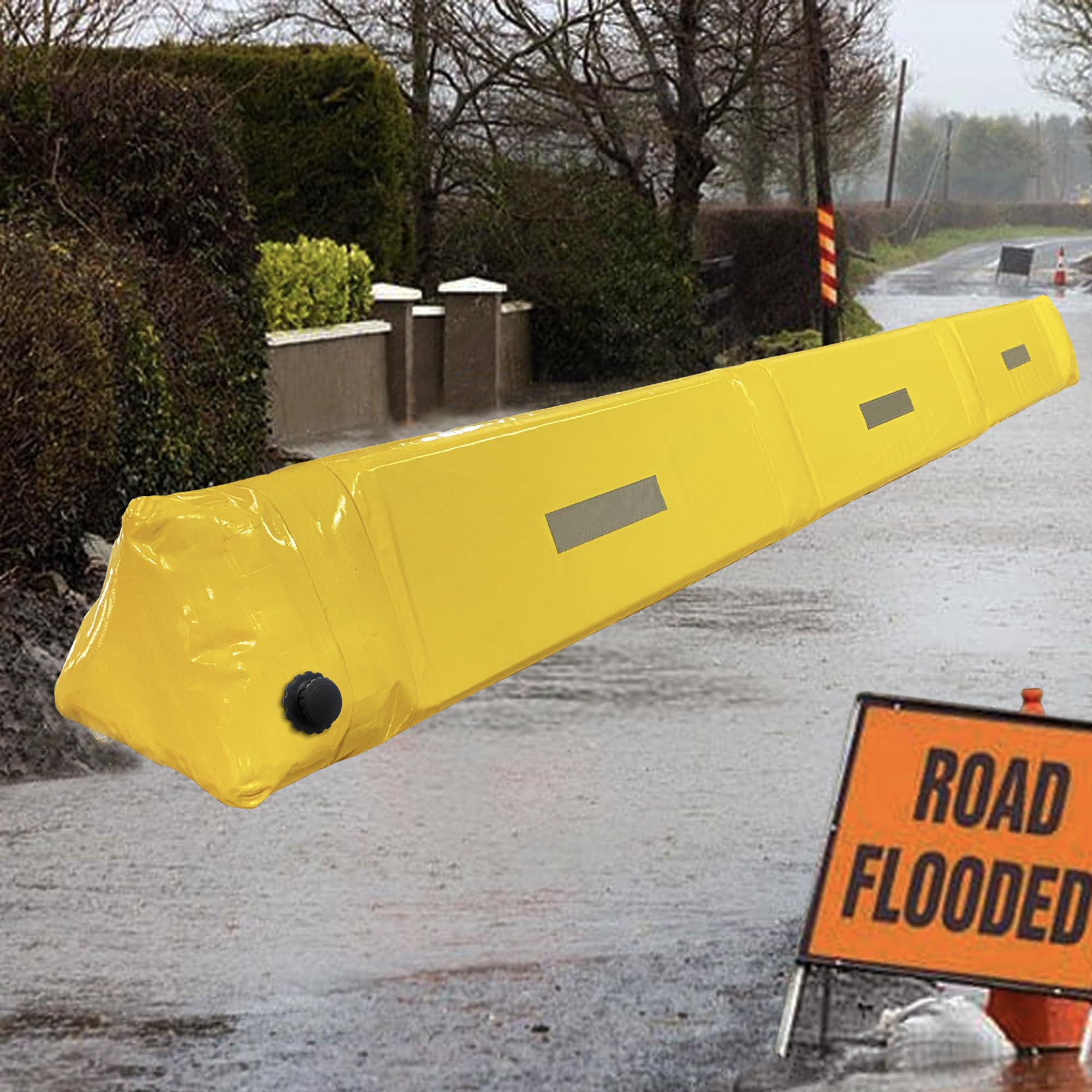 Protezione dalle inondazioni per porte Barriera di protezione dalle inondazioni riempita d'acqua Protezione dalle inondazioni gonfiabile, sacco di sabbia alternativo per protezione dalla