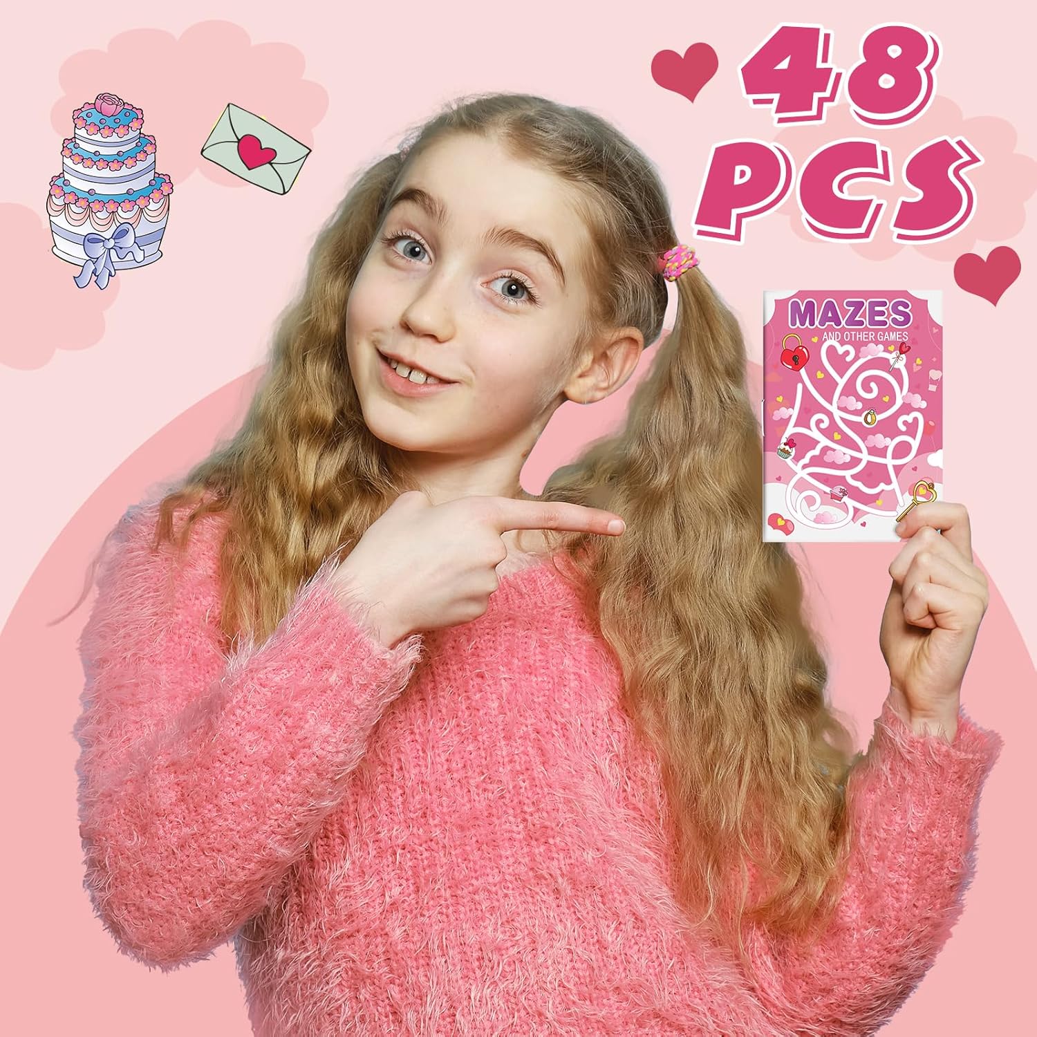Hungdao 48 Pcs Wedding Mini Activity Books Bulk for Girls Boys Wedding Games Mini Fun and Games Challenging Activities Wedding Day Mini Activity Books for Table Reception