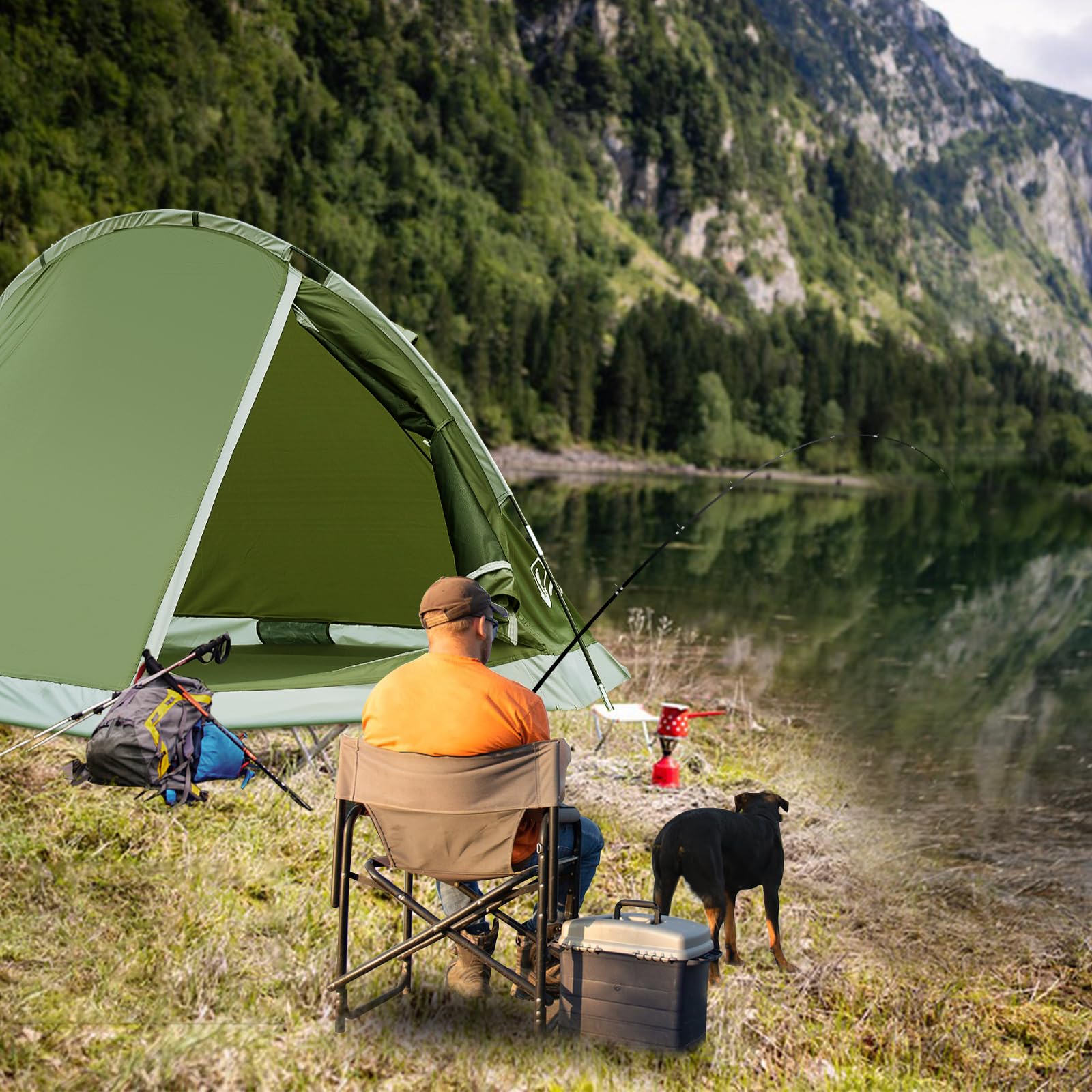 Tenda Campeggio, Tilenvi Tenda 2 Posti con Zanzariera, Tenda Ultraleggera Tende a Tunnel Pieghevole Facile da Montare,Tenda Trekking per Campeggio, Spiaggia, Arrampicata, Escursioni 2024