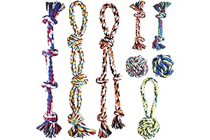 8 Pack Heavy Duty Dog Rope Toys for Large Dogs Chewers