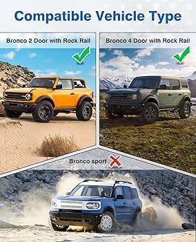 Ford ブロンコ 21-24年 ロックレール サイドステップ｜カスタムに最適！ Amazon.com: Sunsdrew Side Steps for Ford Bronco 2021-2025