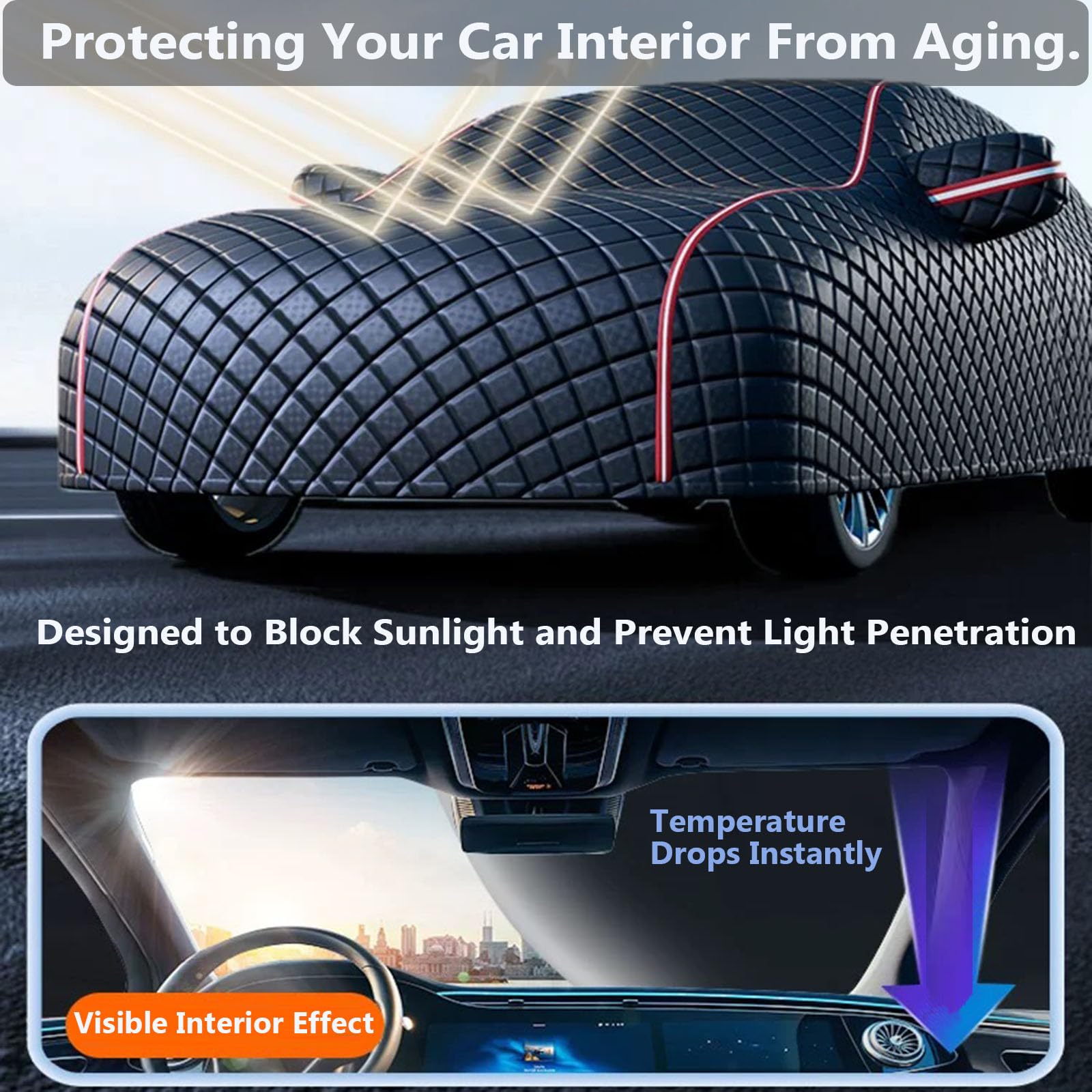 Anti-grêle Bache Voiture Exterieur pour Alpine A290 2025,Bâche Extérieure de Protection Complète,Garde Pluie/Neige+Protection UV+Anti-déchirure,Ourlet Élastique